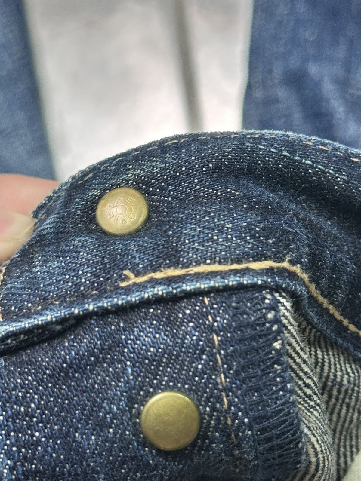 Japanese Brand Nagamine Studio x MIDWEST Japanese Selvedge Striked & Faded Size US 31 - 12 Thumbnail