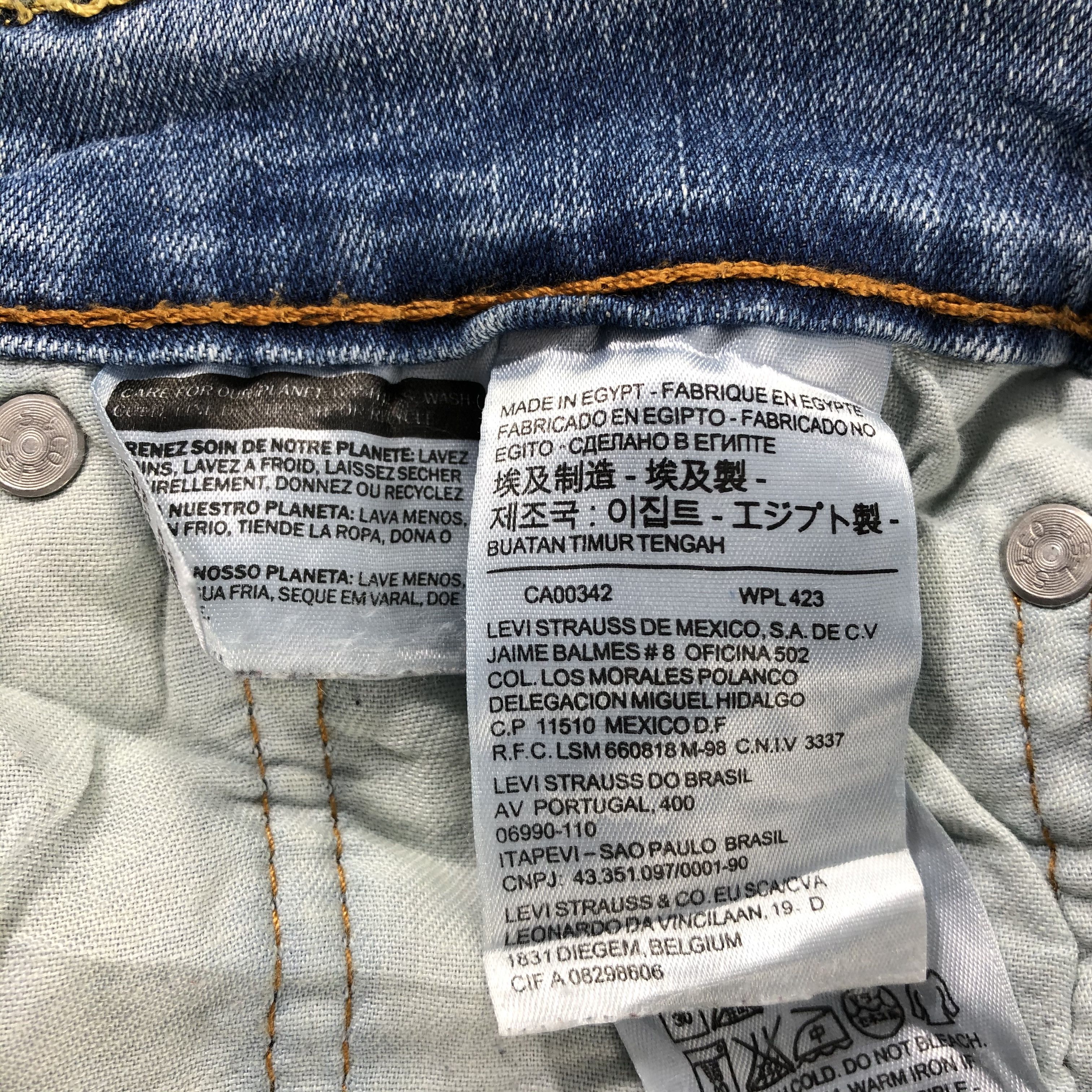 Levi's Vintage Blue Wash Levis 511 Jeans-J2579 Size US 32 / EU 48 - 12 Thumbnail
