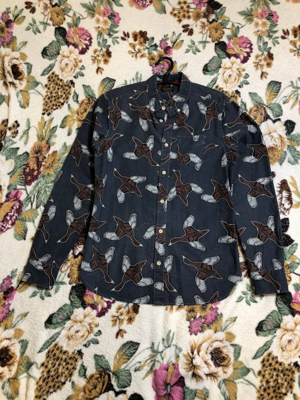 Allsaints Vintage bird print Shirt Allsaints crazy Y2K slim fit Size US XS / EU 42 / 0 - 1 Thumbnail