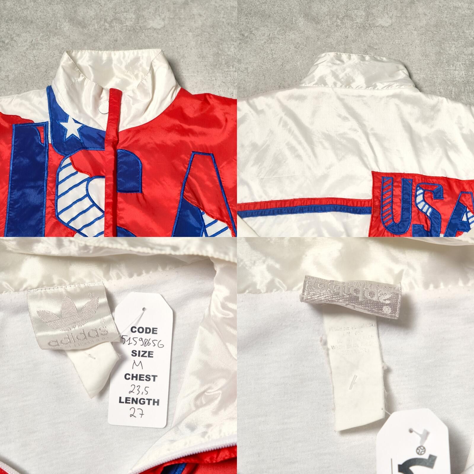 Nike 1988 USA Seoul Olympics Training Track Jacket Adidas (M) Size US M / EU 48-50 / 2 - 4 Thumbnail
