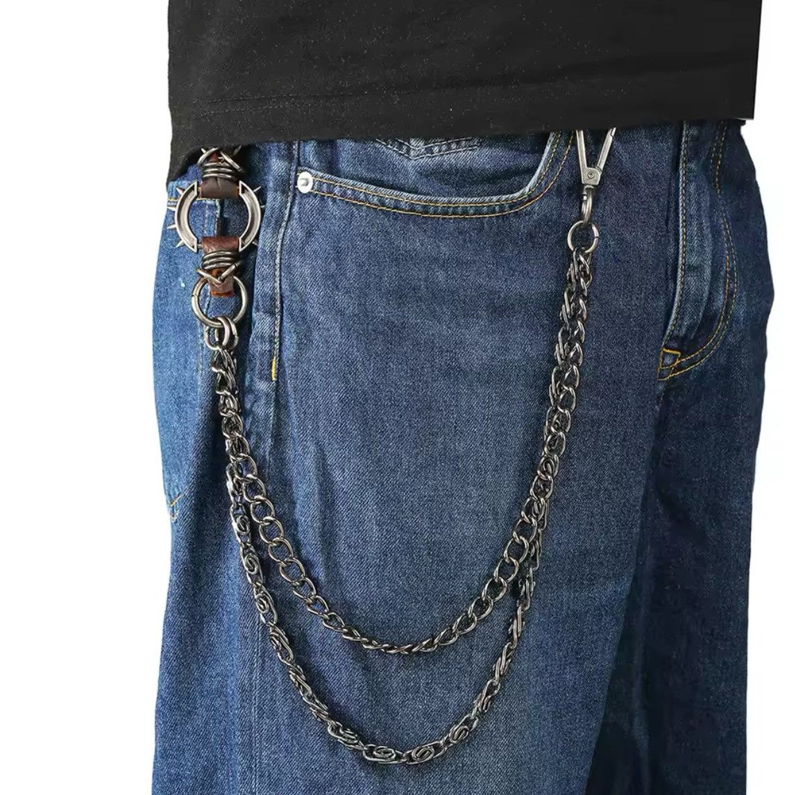 Other Cat Eye Bilayer Y2K Jeans Chain Size ONE SIZE - 2 Thumbnail