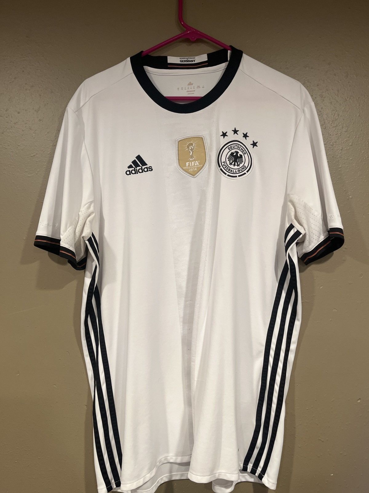 Adidas Authentic German national team jersey World Cup champions Size US XL / EU 56 / 4 - 3 Thumbnail