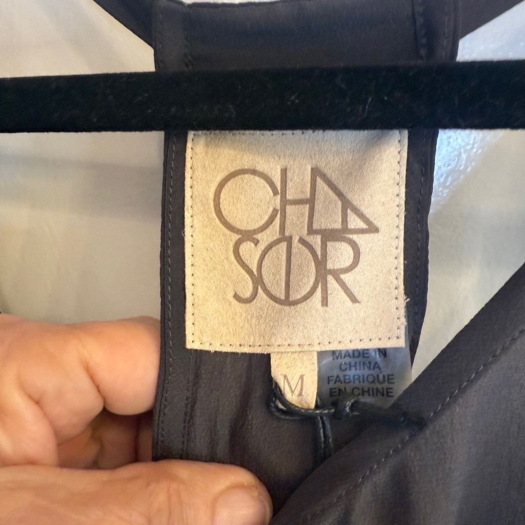 Chaser Brand Women's Chaser Mini Silk Dress Size M charcoal NWT Size M / US 6-8 / IT 42-44 - 3 Thumbnail