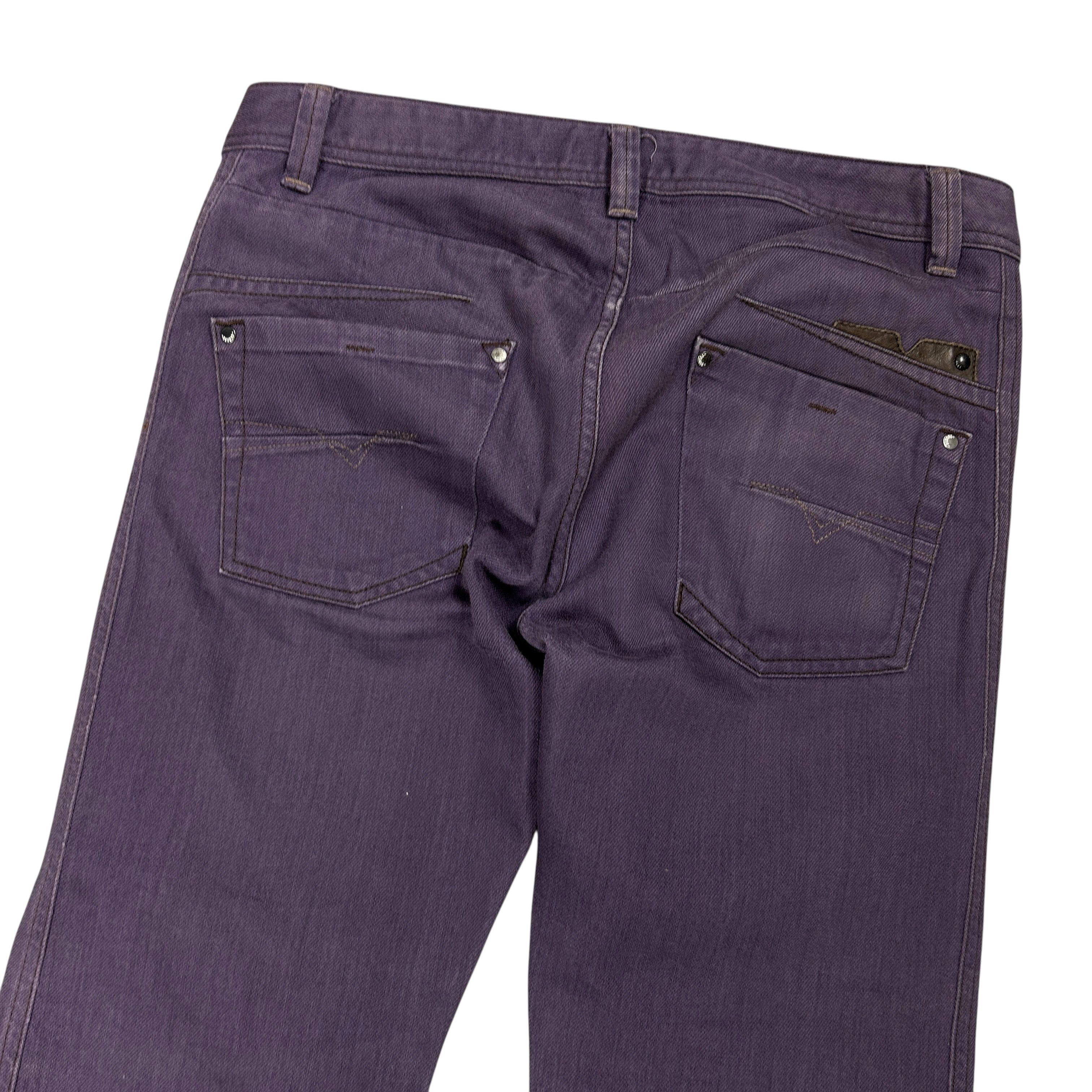 Diesel Diesel Darron Regular Slim Tapered Purple Denim Jeans W31L34 Size US 31 - 4 Thumbnail