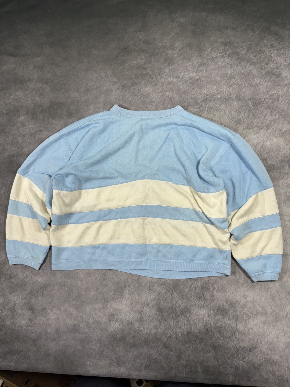 Vintage 80s Vintage Sweatshirt Crewneck Pullover Striped Cropped Size US S / EU 44-46 / 1 - 14 Thumbnail