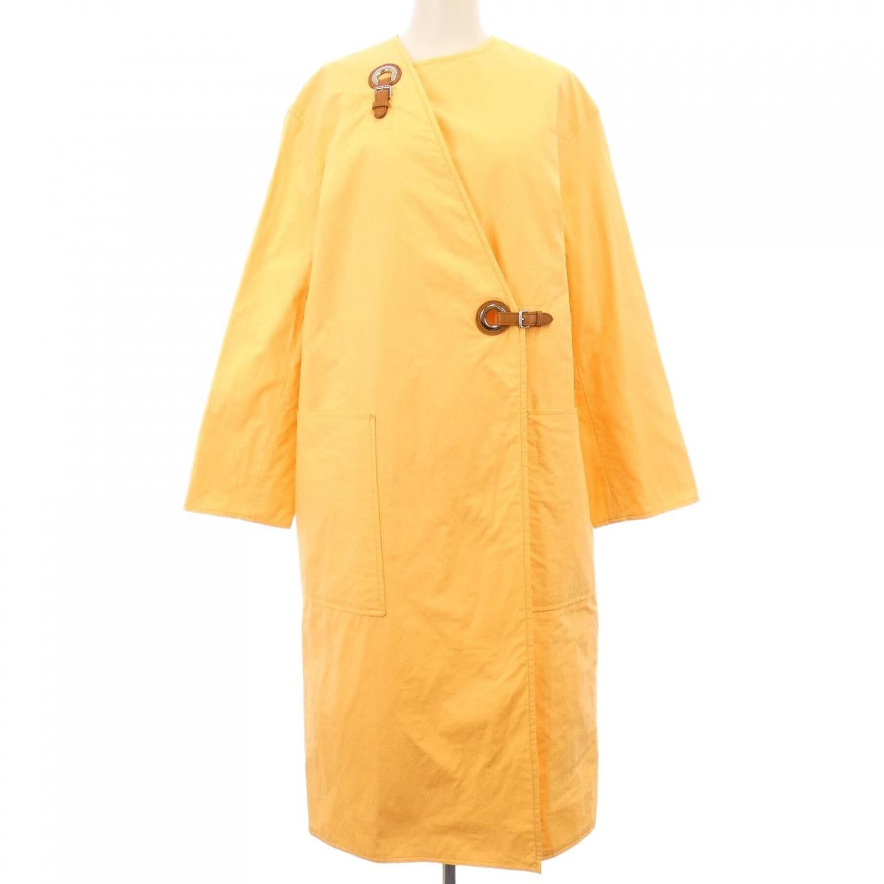 Hermes Hermes Hermes Eyelet Clasp Wool Coat Textile Outerwear DUTY FREE for USA Size ONE SIZE - 1 Thumbnail