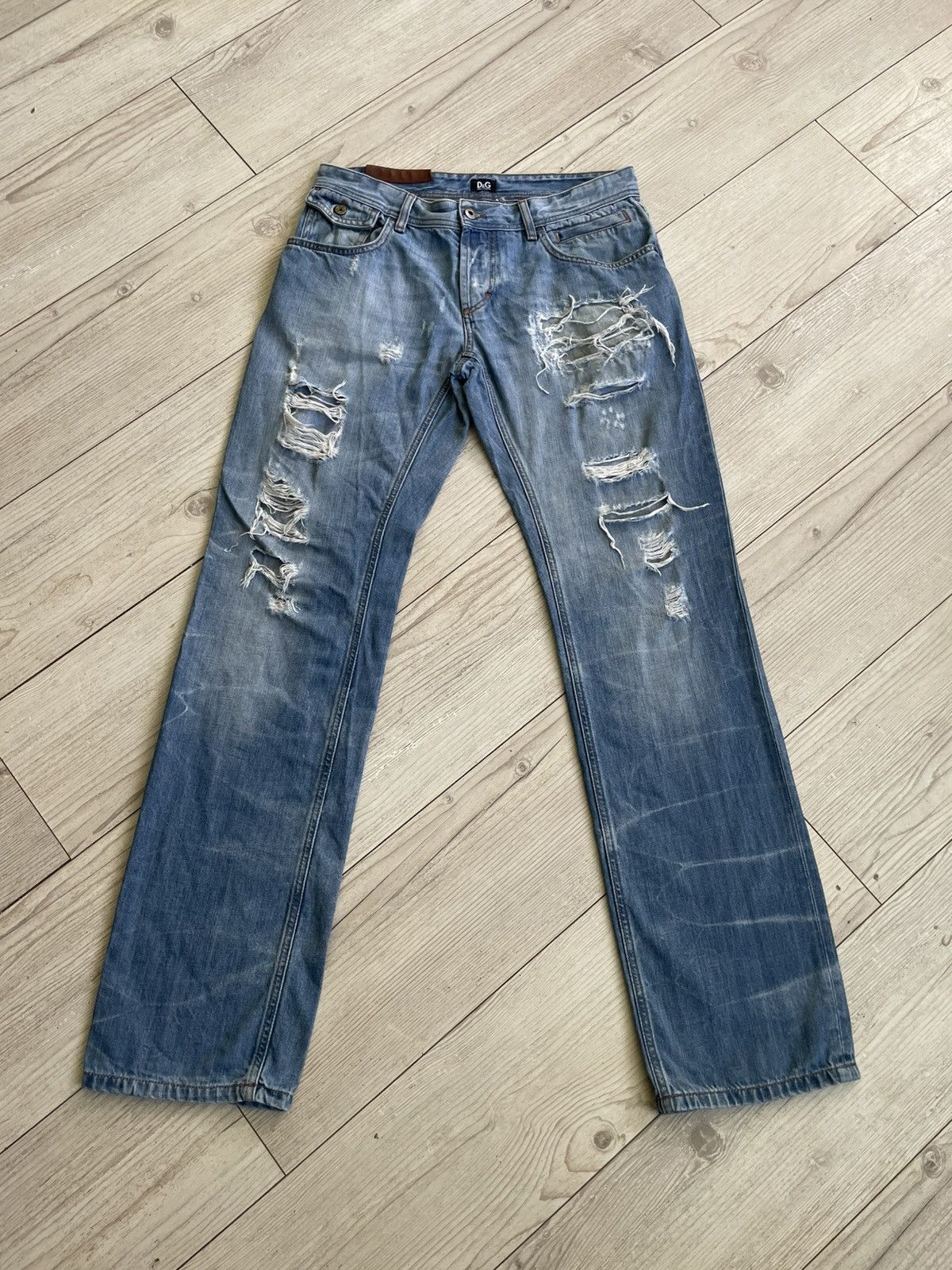 Dolce & Gabbana Dolce & Gabbana Distressed Jeans Size US 33 - 4 Thumbnail