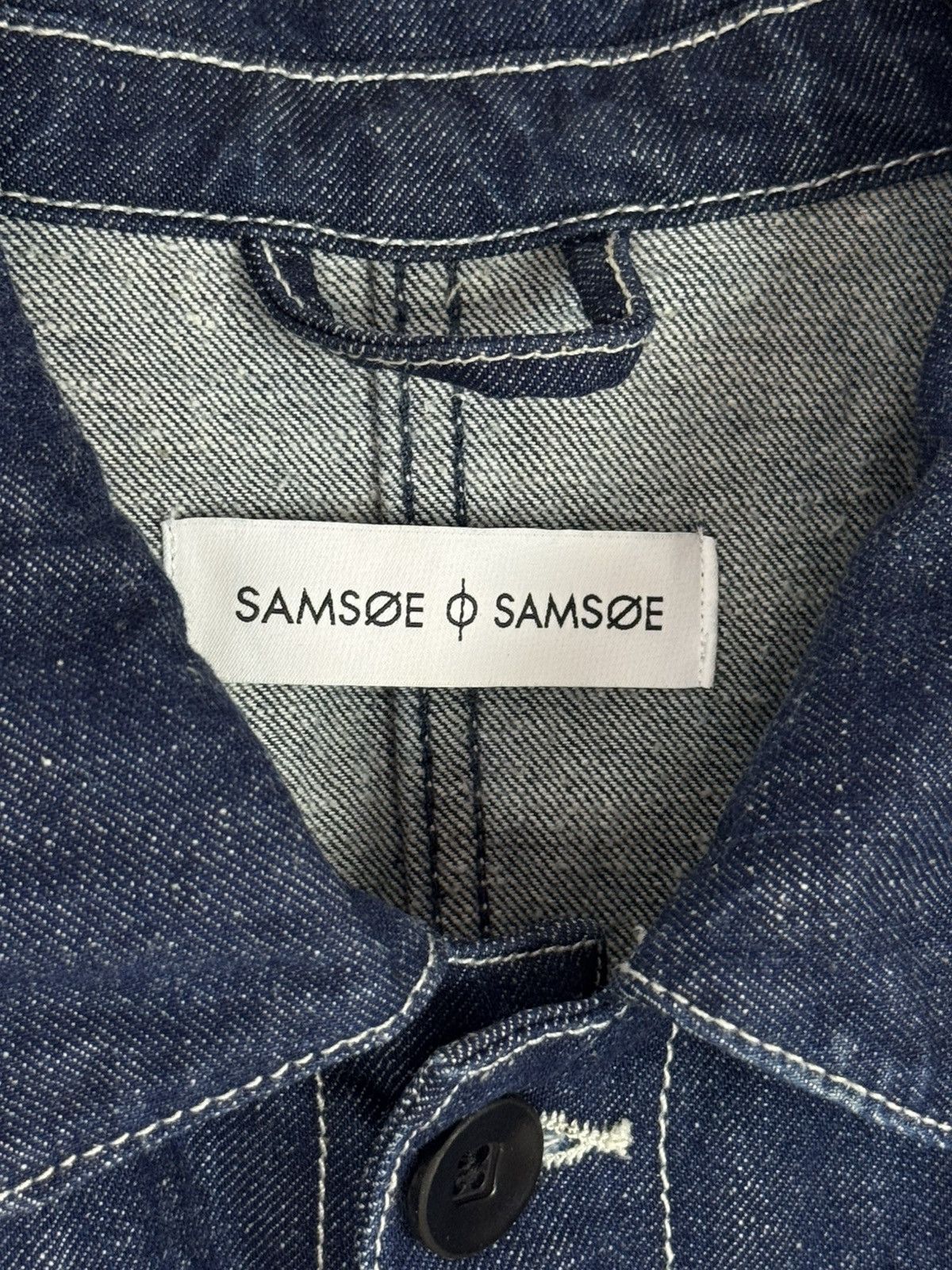 Samsoe Samsoe Samsoe Samsoe Chore Denim Work Jacket Size US L / EU 52-54 / 3 - 6 Thumbnail