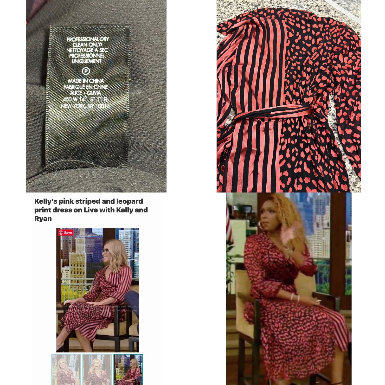 Alice + Olivia Alice + Olivia Abigail Wrap Silk Blend Leopard Rose V-Neck Dress Sz 2 Size XS / US 0-2 / IT 36-38 - 8 Thumbnail