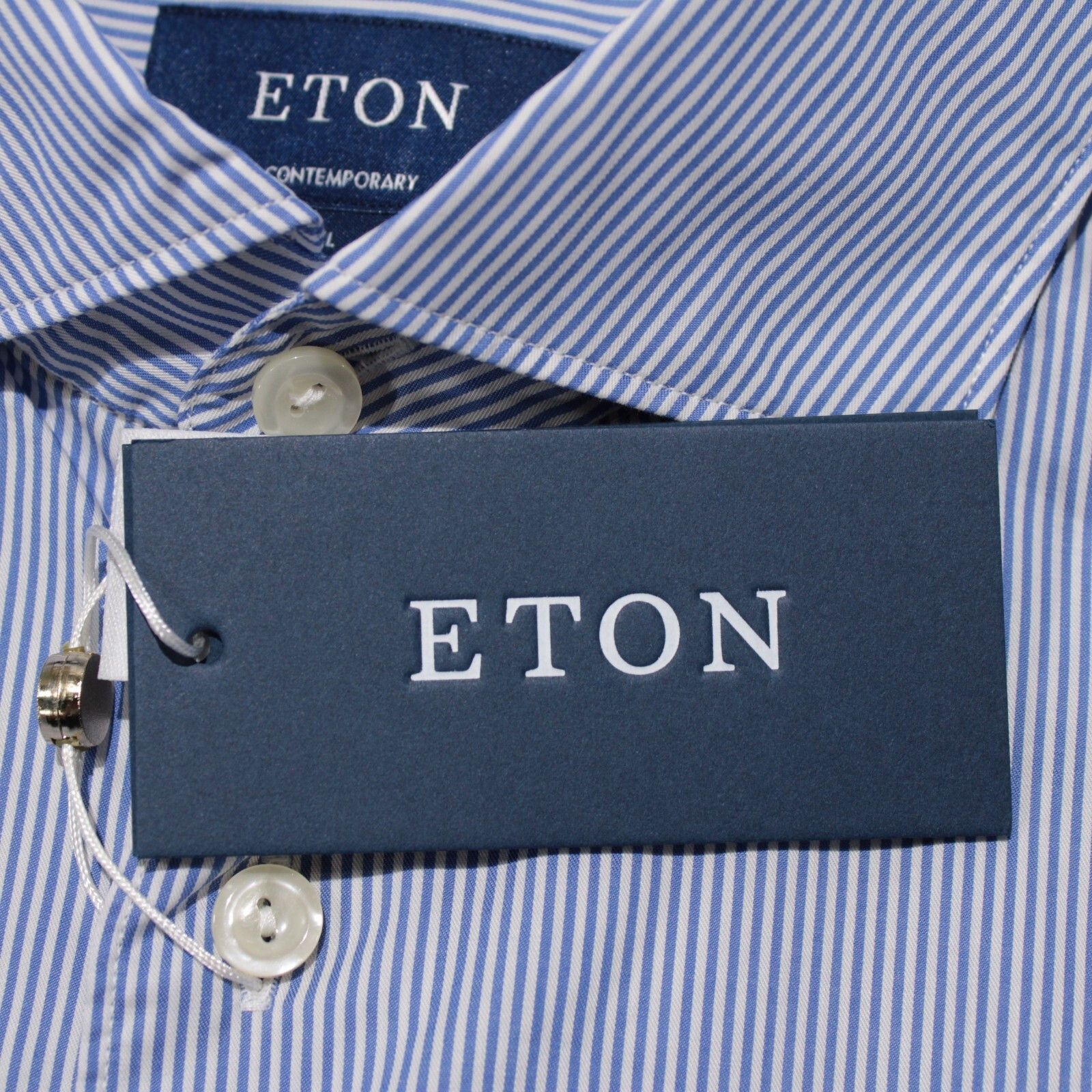 Eton Eton New with tags Shirt Size XL US In Blue Size US XL / EU 56 / 4 - 2 Thumbnail