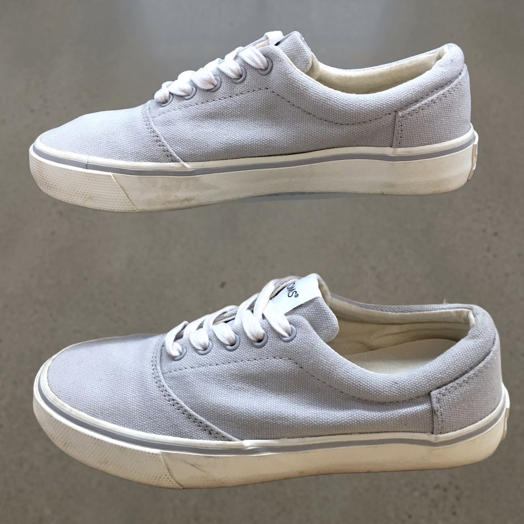 Toms TOMS Shoes Womens 6.5 Fenix Casual Low Top Sneakers Gray Fabric Lace Up Size M / US 6-8 / IT 42-44 - 1 Thumbnail