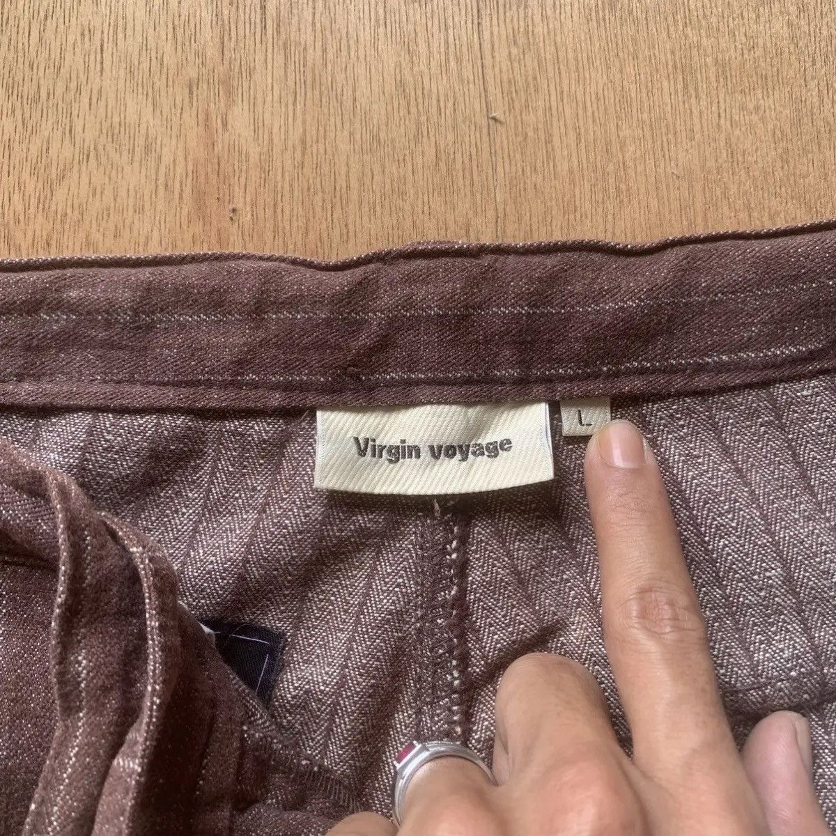 Beauty Beast 💥STEALS💥VIRGINVOYAGE JAPANESE 32x31 TROUSERS STRIPED PANTS Size US 32 / EU 48 - 8 Thumbnail
