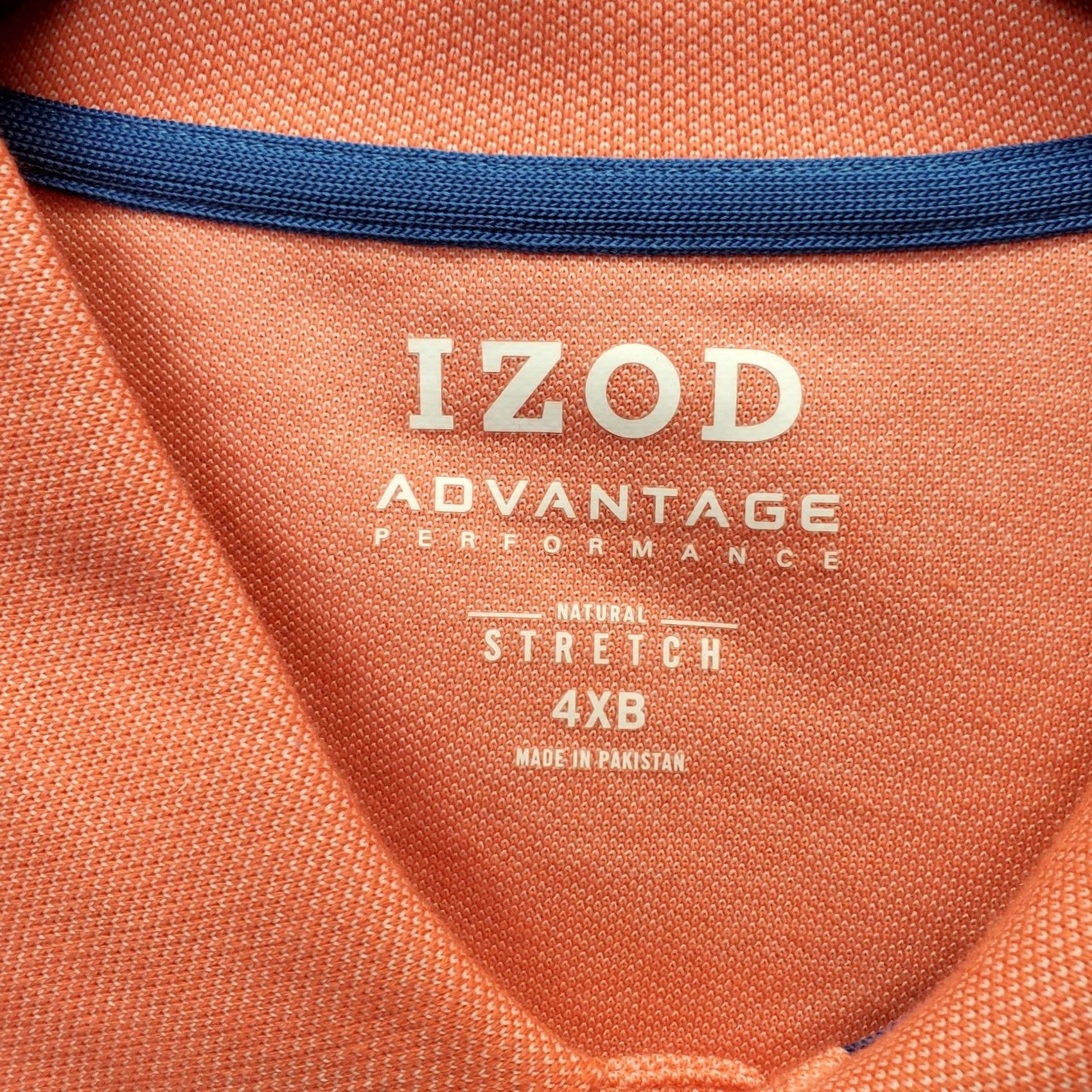 Izod IZOD Mens 4XB Advantage Performance Polo Shirt Multi Classic Fit Binary Stretch Size US XXL / EU 58 / 5 - 5 Thumbnail