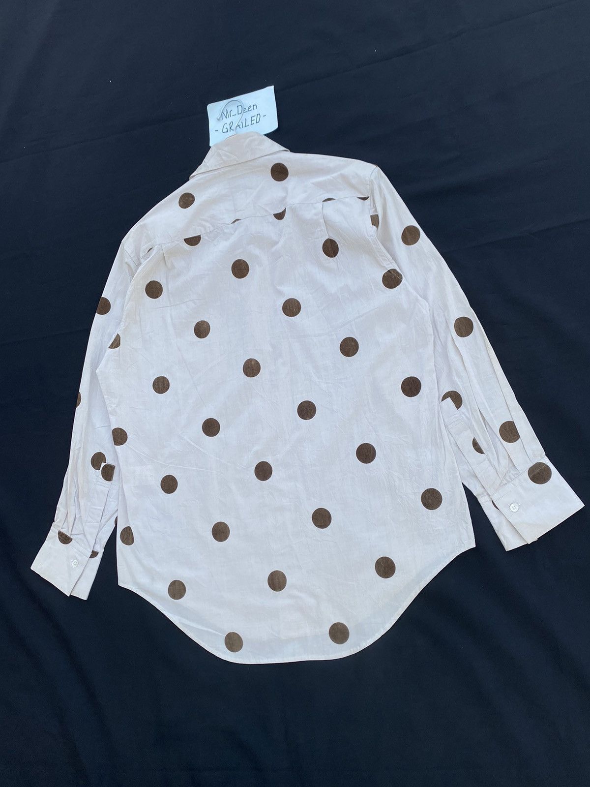 Yohji Yamamoto ARCHIVE 90’S YOHJI YAMAMOTO Y’S POLKA DOT BUTTON SHIRT Size US L / EU 52-54 / 3 - 18 Thumbnail