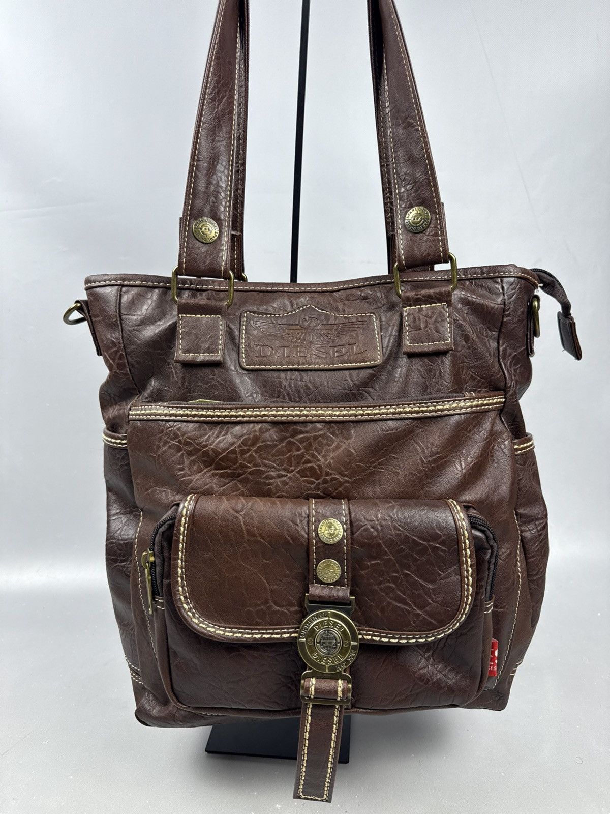 Diesel Diesel crossbody handbag vintage leather brown model 90s Size ONE SIZE - 2 Thumbnail