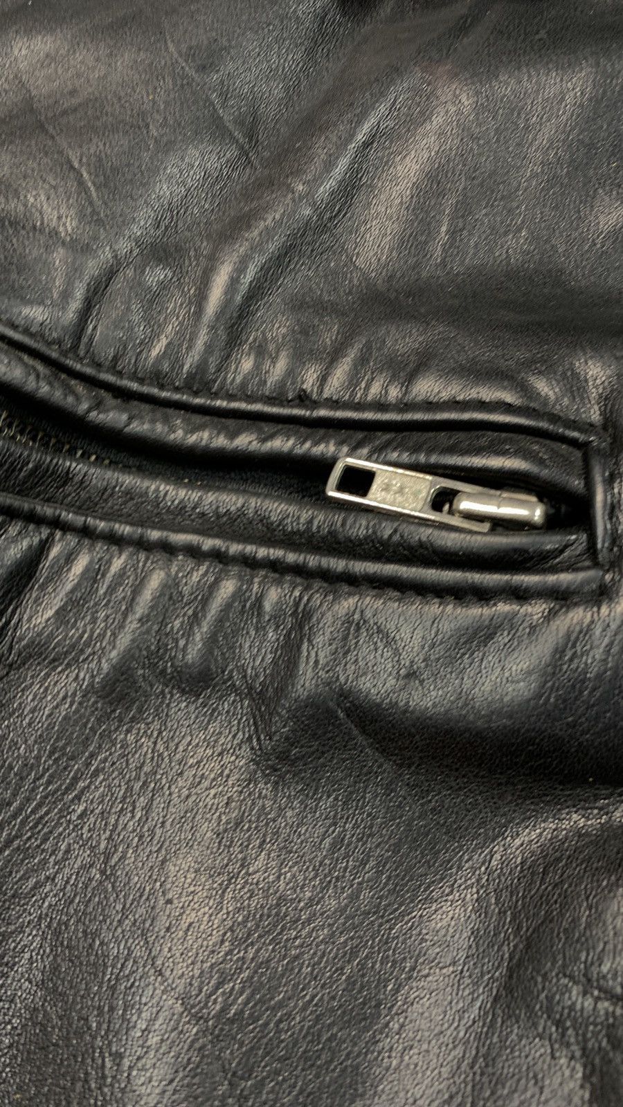 Vintage 90s Vintage Grunge Biker Leather Jacket Size US XL / EU 56 / 4 - 10 Thumbnail