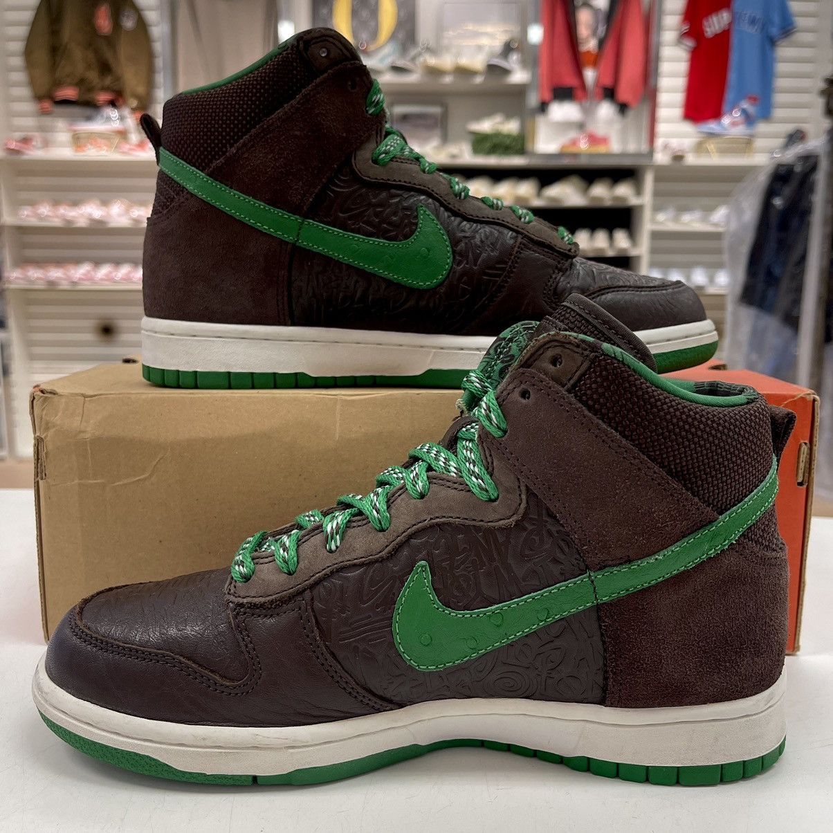 Nike Dunk High Stussy World Tour London - LIGHTLY WORN WITH BOX 