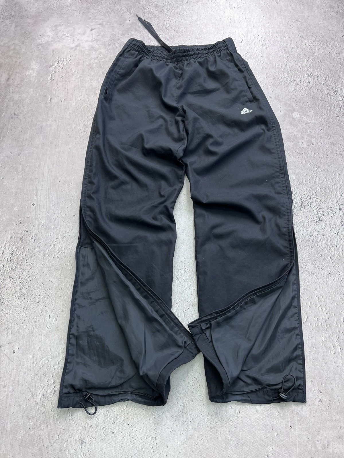 Adidas × Vintage Adidas Vintage Drill Y2K Adidas Drill Track Pants Nylon 90s Size US 32 / EU 48 - 2 Thumbnail