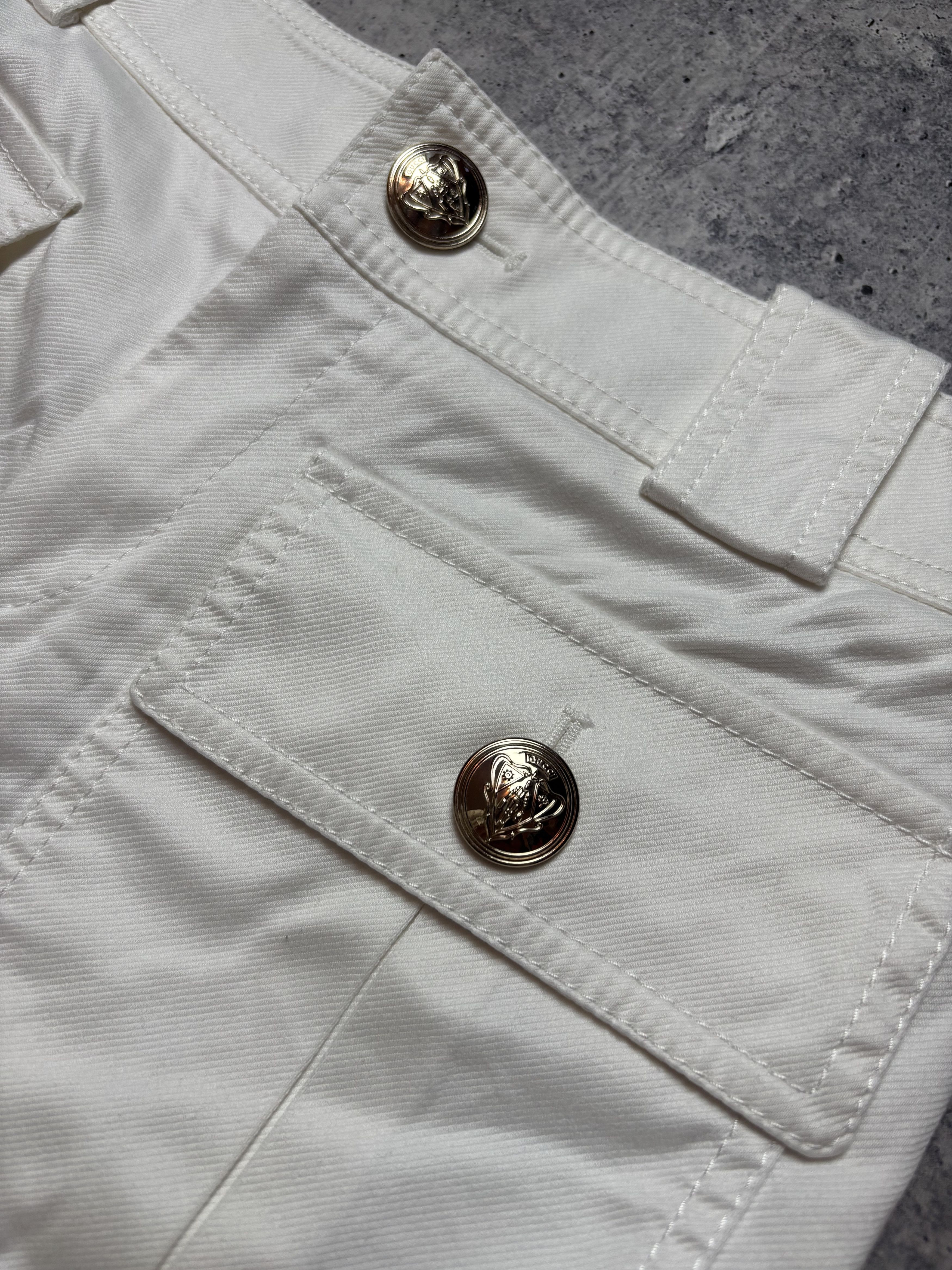 Gucci Gucci Shorts Cotton White Front Pockets Size 26" / US 2 / IT 38 - 2 Thumbnail