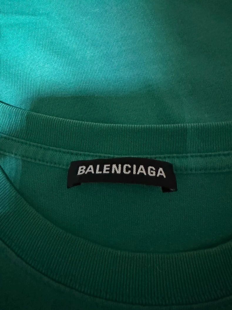 Balenciaga Balenciaga Lake Green Short Sleeve TShirt-2505 Size US L / EU 52-54 / 3 - 3 Thumbnail