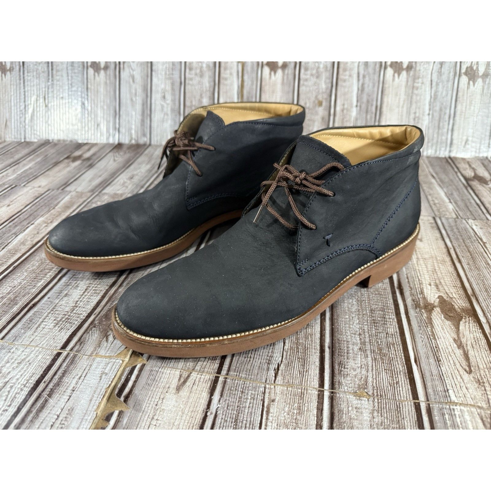Tod's TOD’s Suede Chukka Boots Size 10 Color Dark Blue Size US 10 / EU 43 - 1 Thumbnail