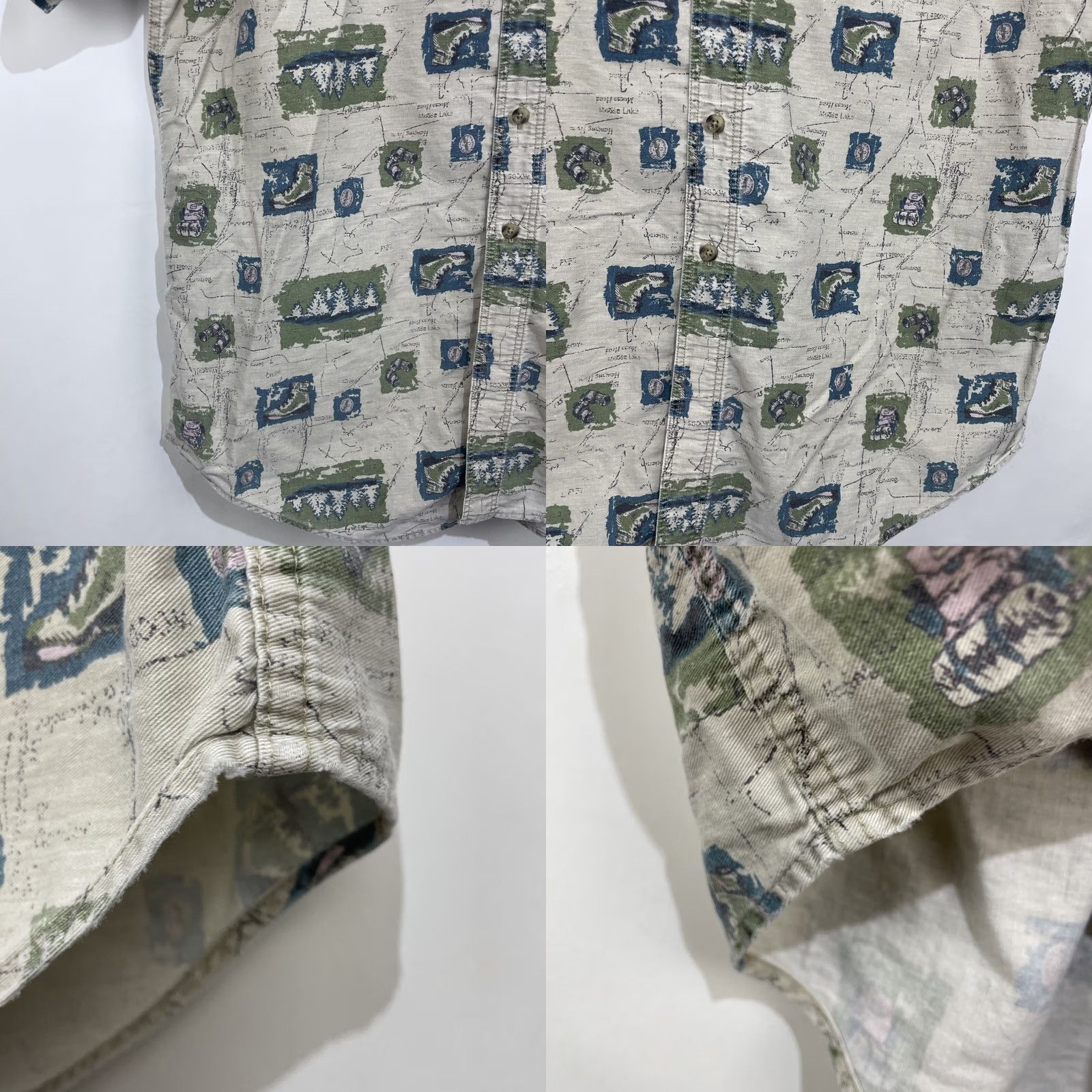 Vintage VINTAGE Woolrich Button-Down Shirt Mens XL Hiking Camp Pocket Cotton Camping Shirt Size US XL / EU 56 / 4 - 8 Thumbnail