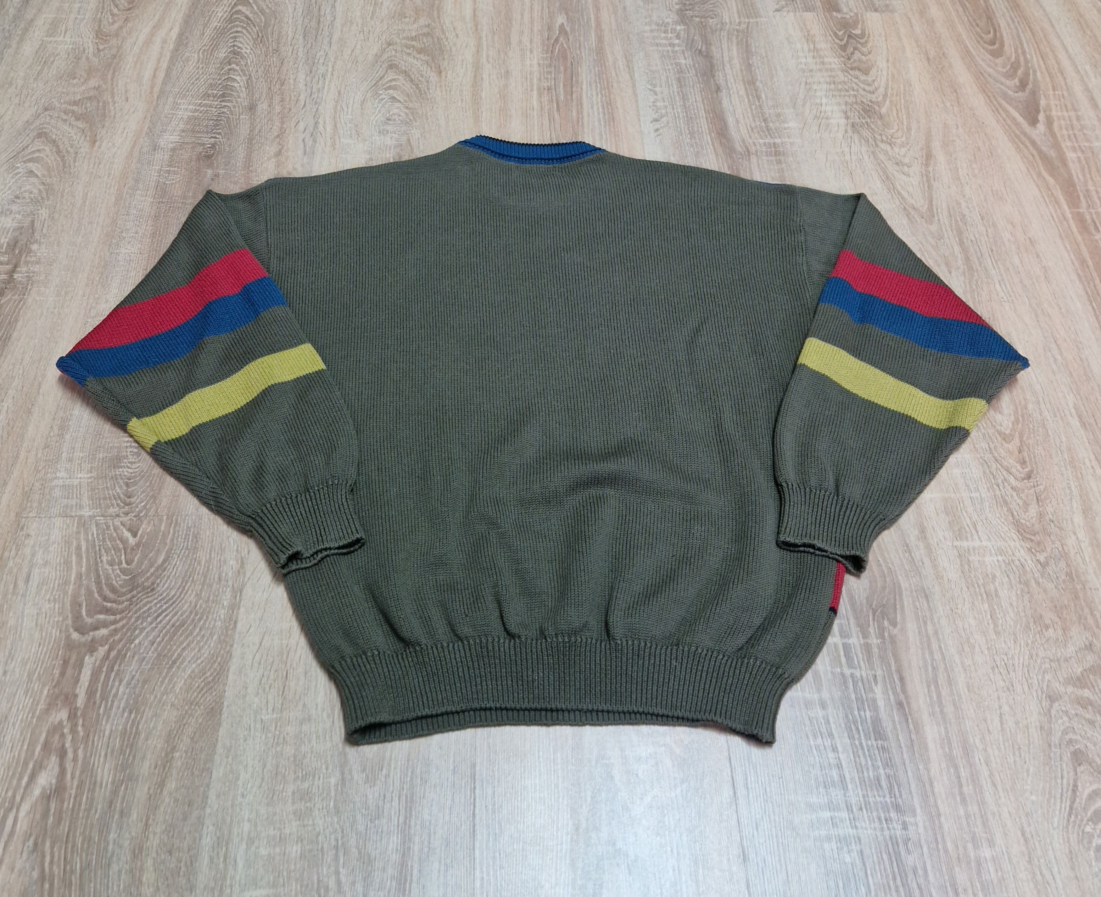 Other Enzo Lorenzo Striped Knit Sweater Coogi Style Vintage Size US L / EU 52-54 / 3 - 2 Thumbnail