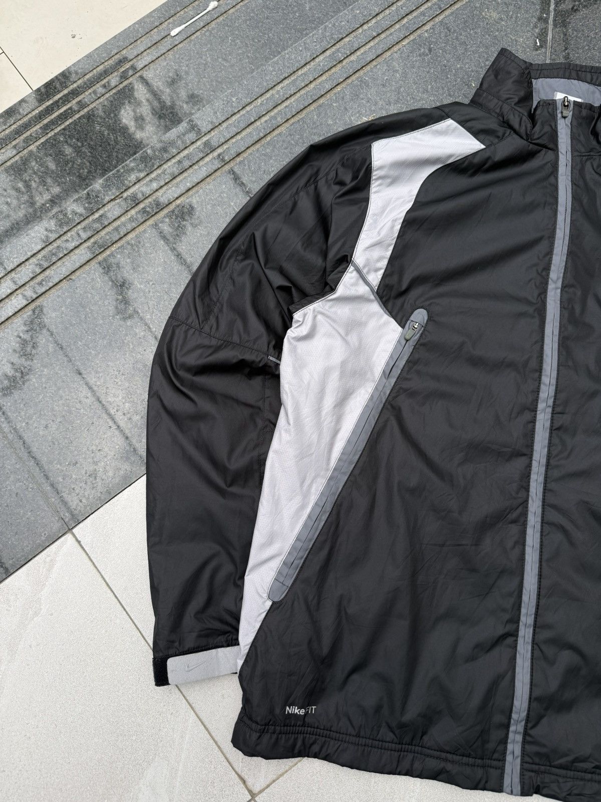 Nike 90’s NIKE RARE SWOOSH LOGO Y2K VINTAGE ZIP RETRONYLKN JACKET Size US M / EU 48-50 / 2 - 4 Thumbnail