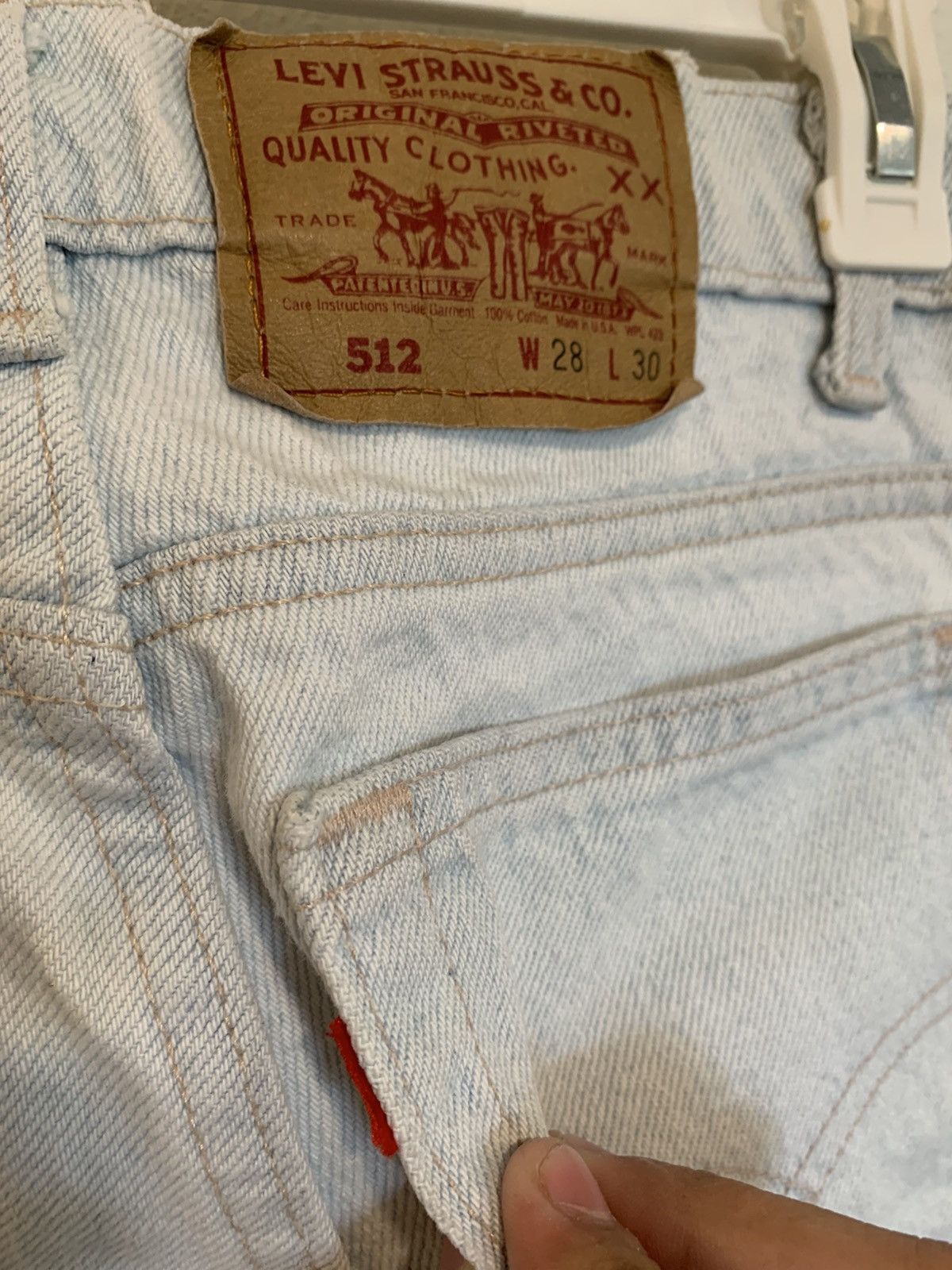 Levi's Vintage Clothing 90s faded levis 512 Size US 28 / EU 44 - 10 Thumbnail
