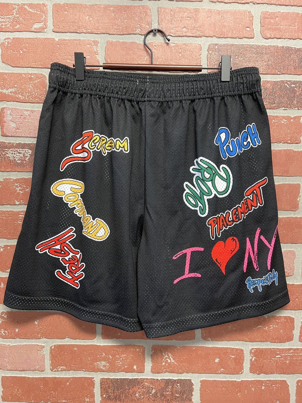 Size XL - Eric Emanuel x Matty Boy EE Shorts Black/Blue