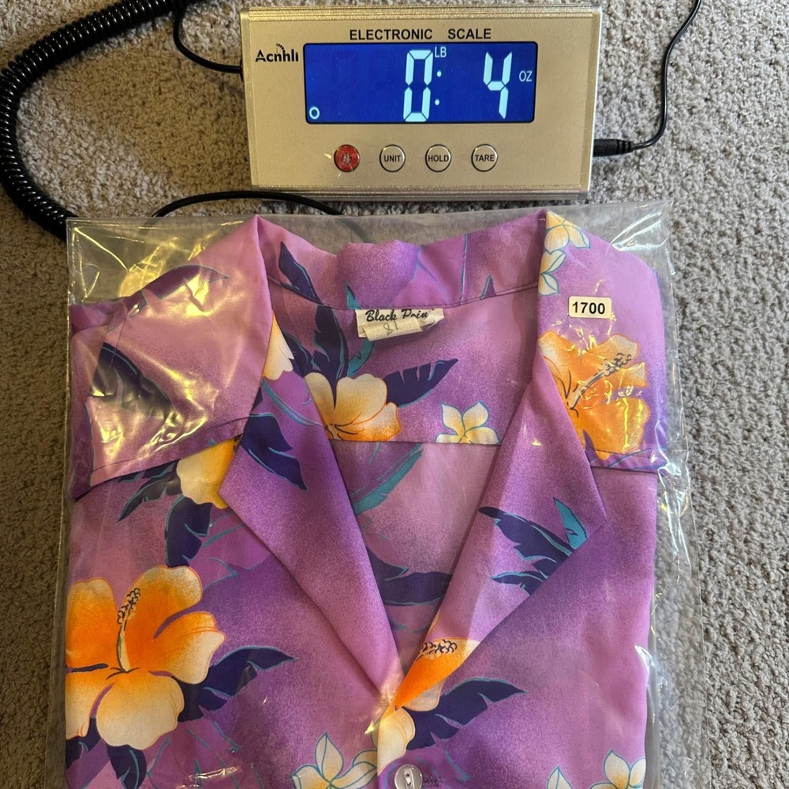 Other Vintage Black Point Hawaii Purple Floral Aloha Shirt Mens XL Size US XL / EU 56 / 4 - 6 Thumbnail