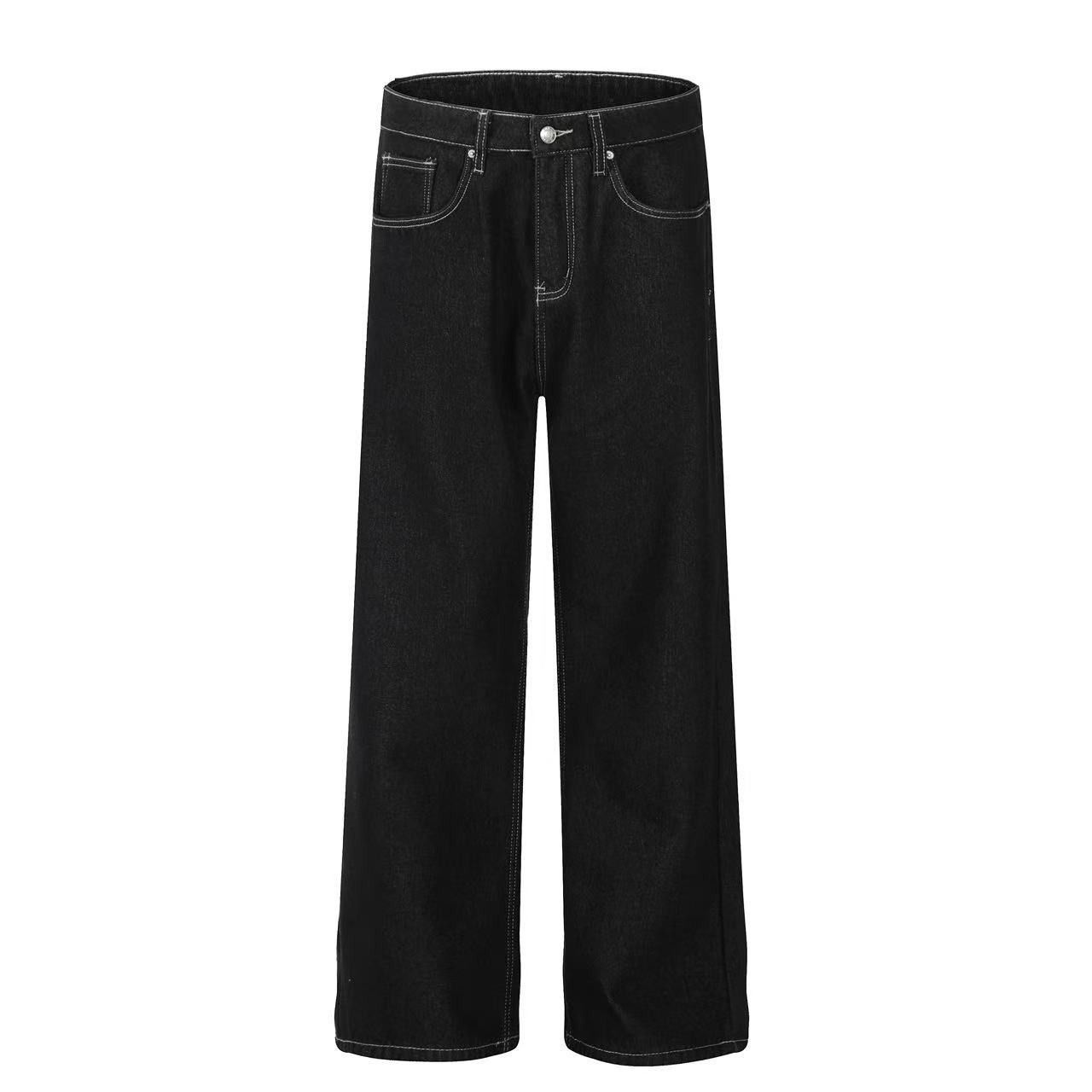 Jean American retro men's loose straight cleanfit wide-leg jeans Size US 32 / EU 48 - 4 Thumbnail
