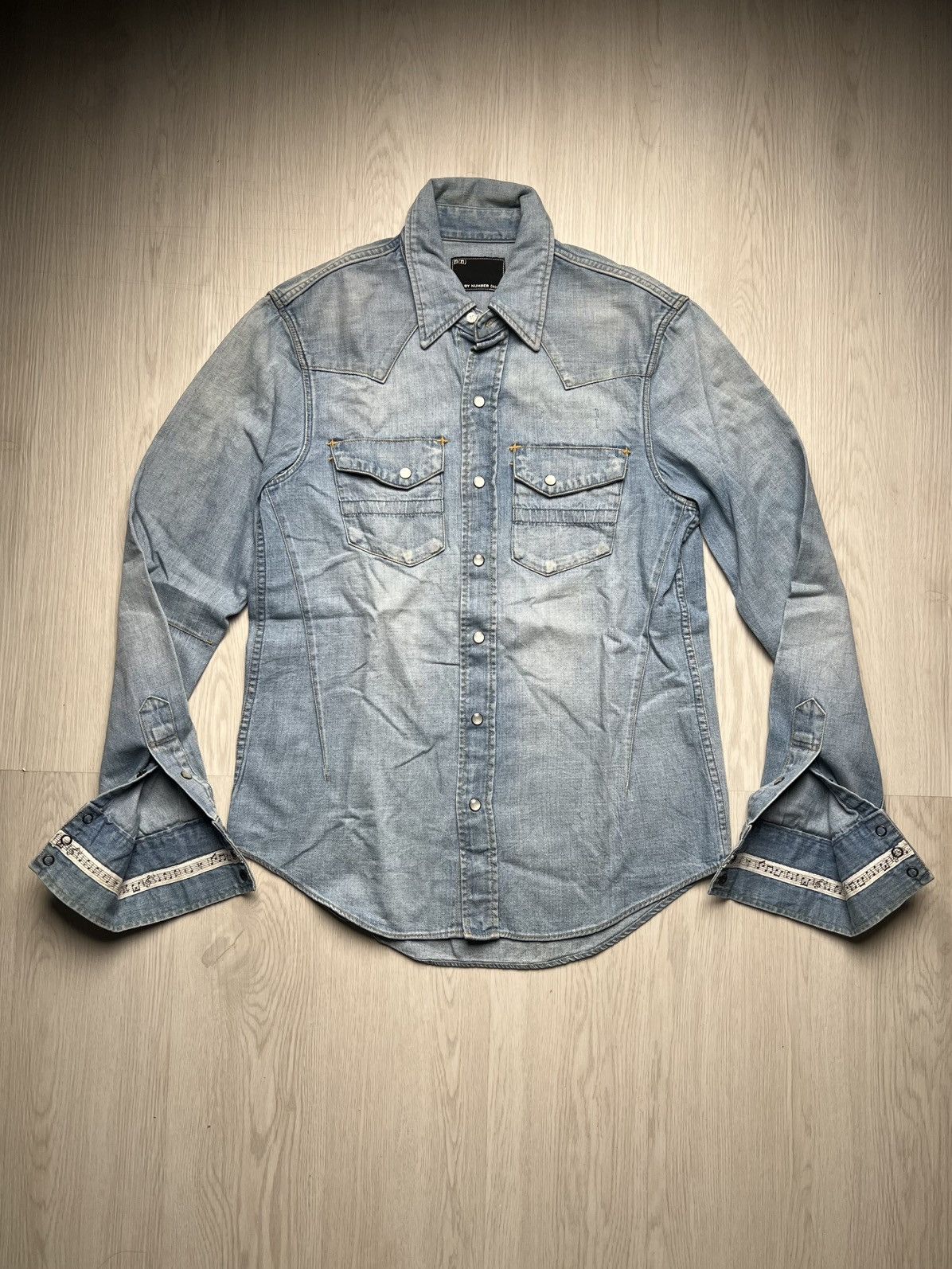 Number (N)ine Number Nine Takahiro Miyashita Western Shirt Musical Note Size US M / EU 48-50 / 2 - 2 Thumbnail