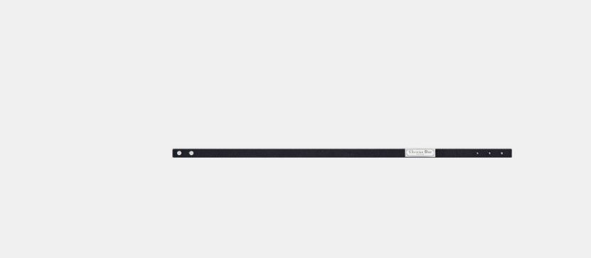 Dior o1w1db11124 Size: OS / Leather Double Bracelet in Black Size ONE SIZE - 2 Thumbnail