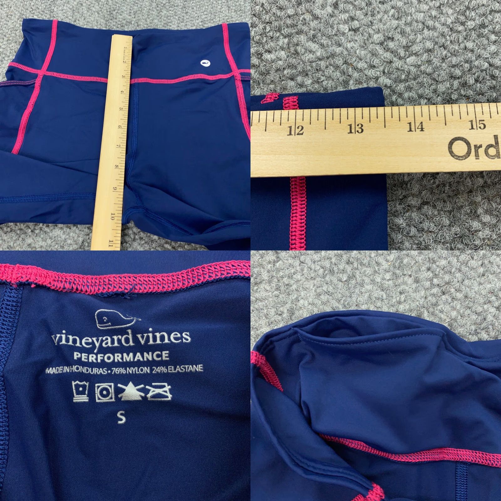 Vineyard Vines Vineyard Vines Leggings Womens Small Blue Capri Stretch Athleisure Performance Size 28" / US 6 / IT 42 - 8 Thumbnail
