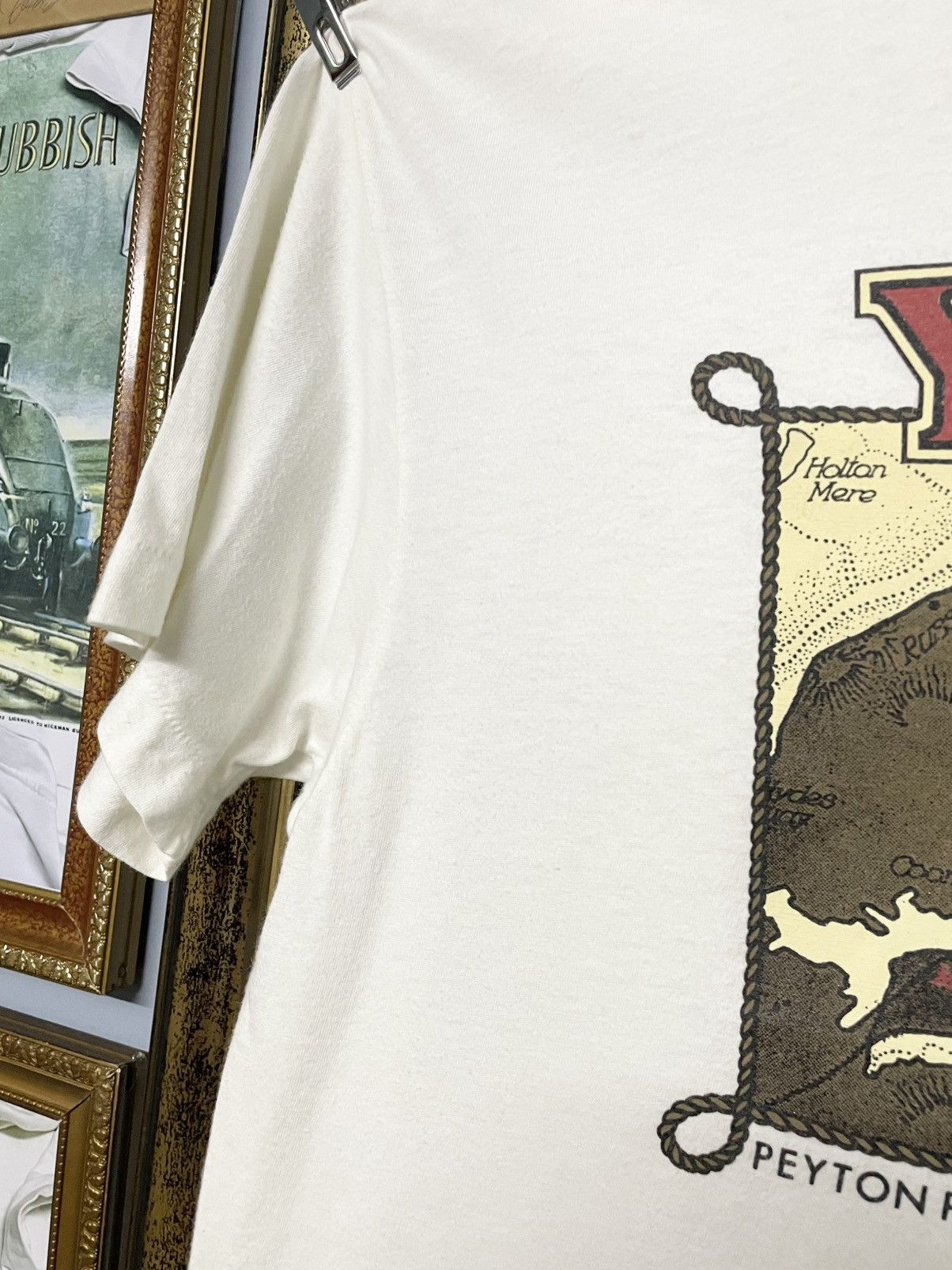 PPFM Vintage 1990 Designer PPFM Yact Racing Map Single Stitch Tee Size US M / EU 48-50 / 2 - 6 Thumbnail