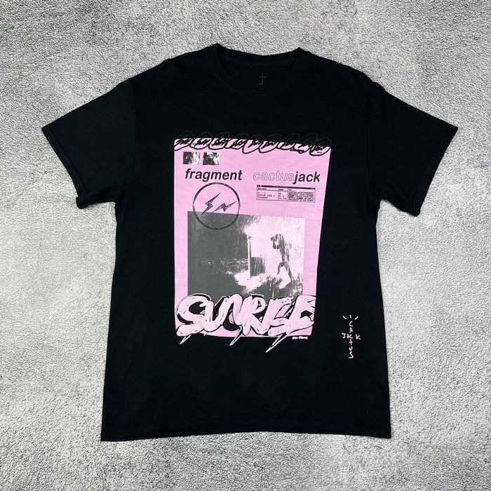 Travis Scott Travis Scott Cactus Jack For Fragment Pink Sunrise T