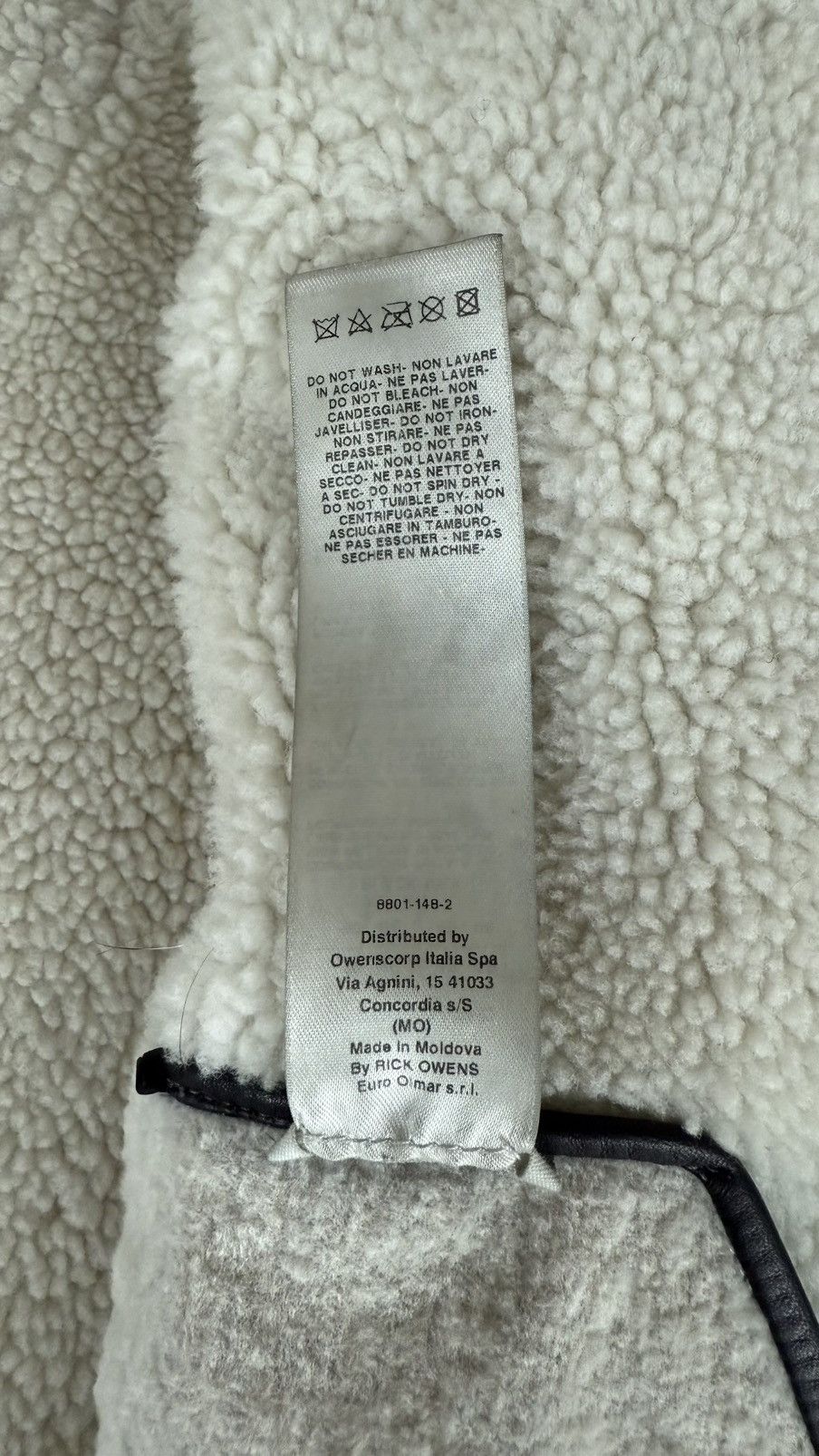 Rick Owens Rick Owens AW ‘17 Glitter Shearling Leather Jacket Size US M / EU 48-50 / 2 - 12 Thumbnail