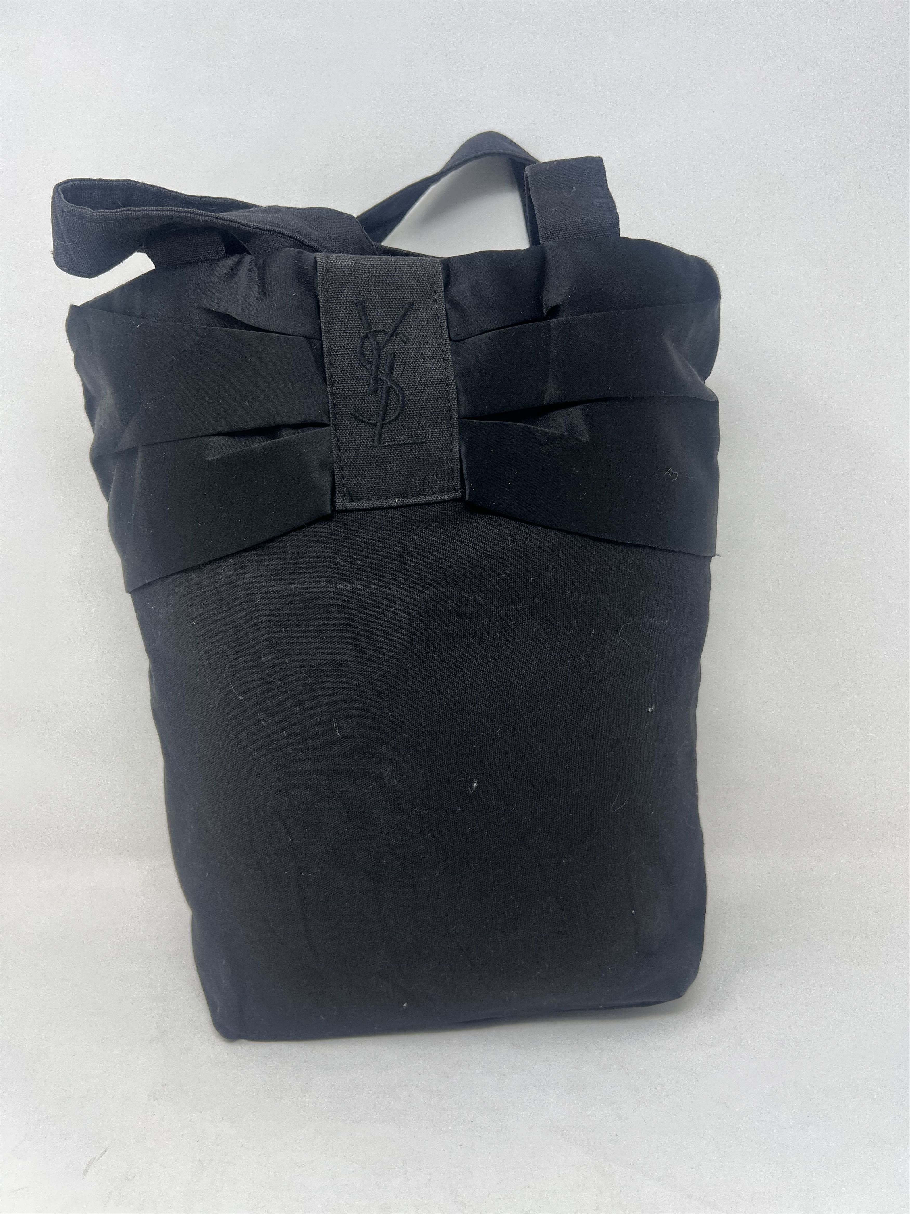 Yves Saint Laurent Yves Saint Laurent Parfums Ribbon Black Tote Bag Size ONE SIZE - 2 Thumbnail