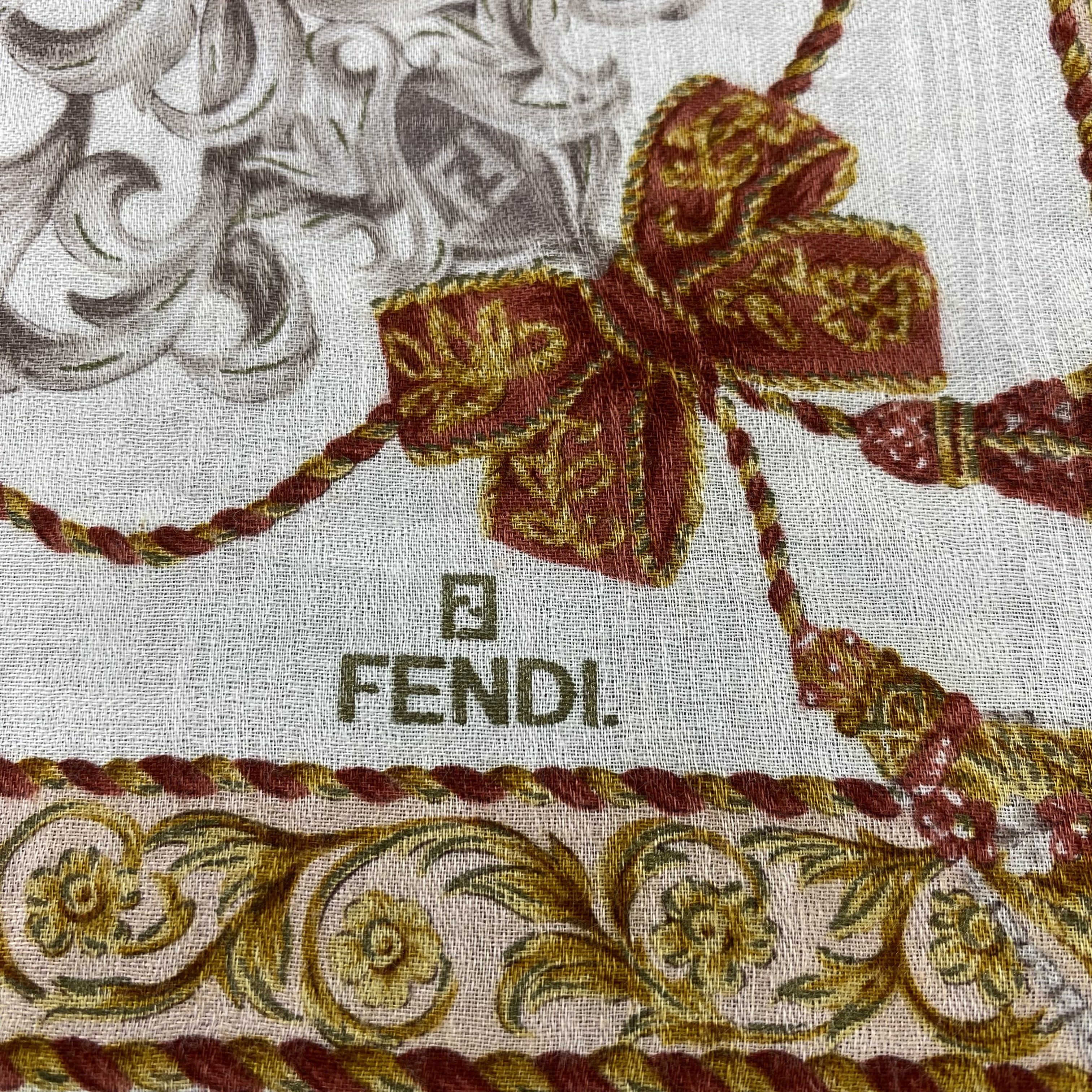 Vintage Fendi Handkerchief / Bandana / Neckerchief-B1256 Size ONE SIZE - 5 Thumbnail