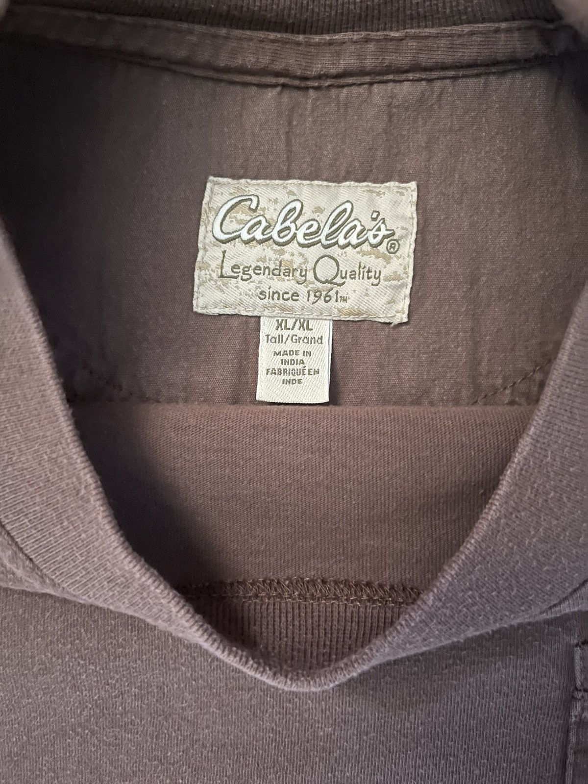 Vintage Vintage Cabela brown long sleeve Size US XL / EU 56 / 4 - 3 Thumbnail