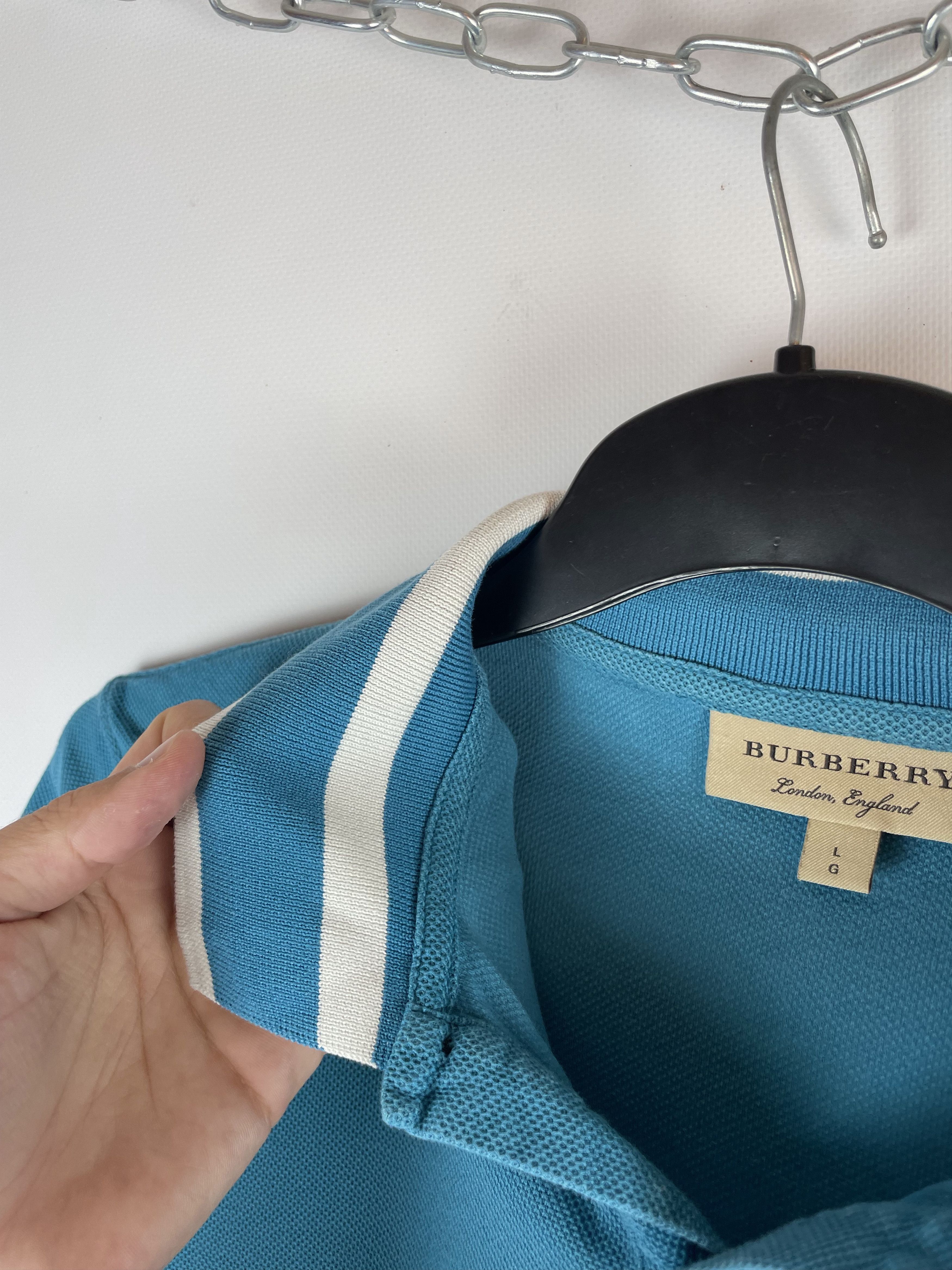 Burberry Burberry Polo Shirt Size US L / EU 52-54 / 3 - 5 Thumbnail