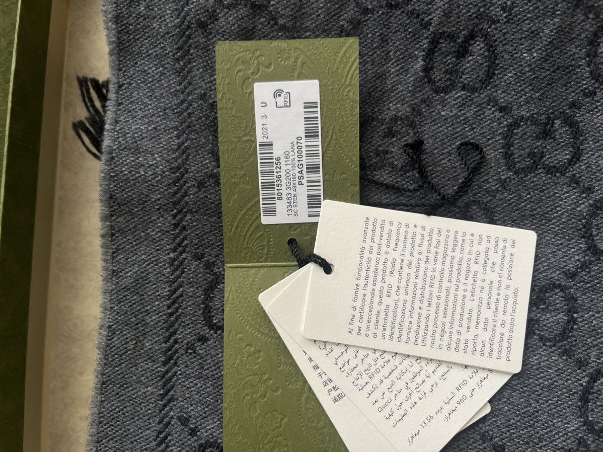 Gucci Gucci GG Jacquard Pattern Knitted Scarf Size ONE SIZE - 8 Thumbnail