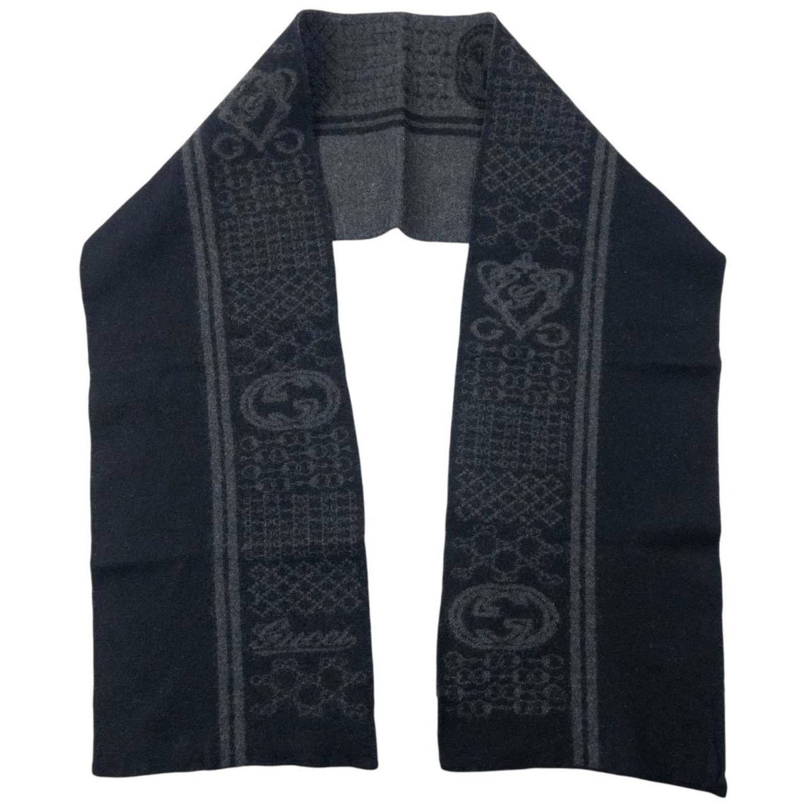 Gucci Vintage 2000s Gucci Wool Scarf Size ONE SIZE - 4 Thumbnail