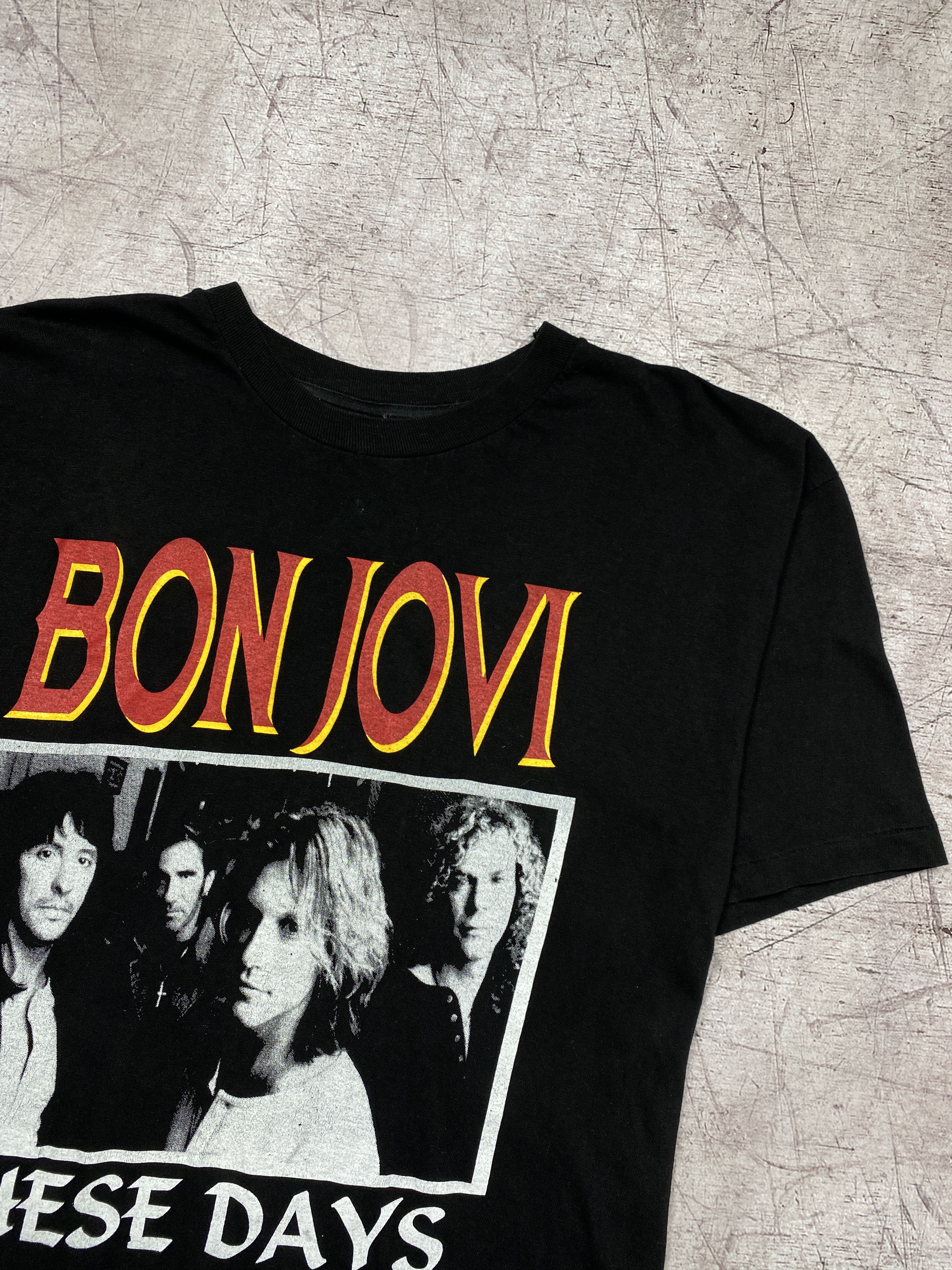 Bon Jovi × Vintage Bon Jovi Vintage 1995 Rock Band Tour T-Shirt Size US XL / EU 56 / 4 - 2 Thumbnail