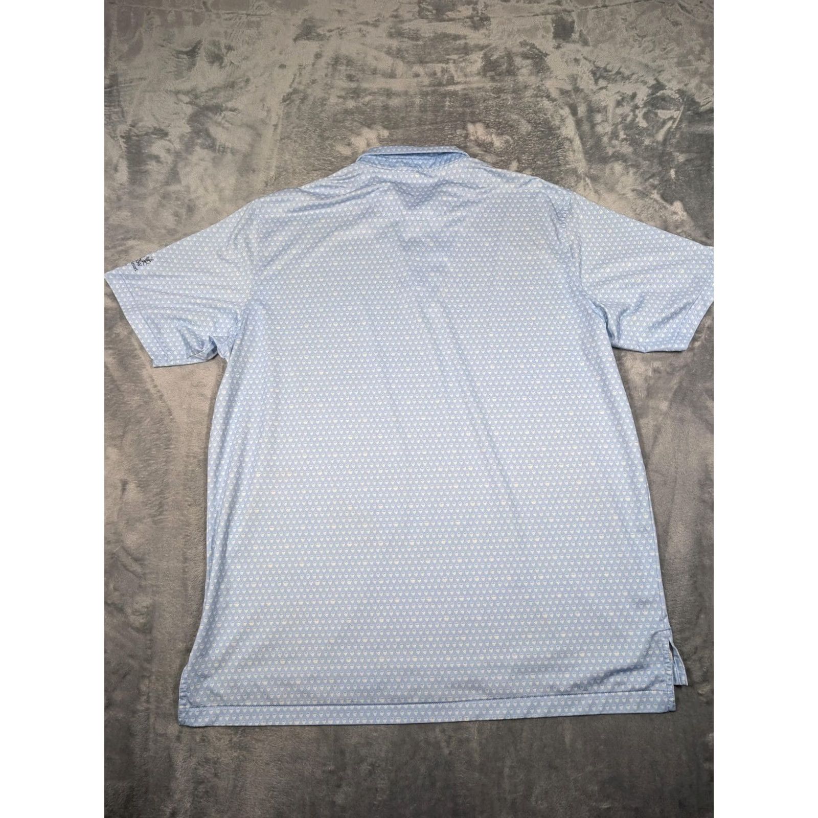 Peter Millar Peter Millar Polo Shirt Mens XL Blue Skull Summer Comfort Desert Willow Golf Mens XL Polo Shirt Golf Skull Desert Willow Blue Size US XL / EU 56 / 4 - 7 Thumbnail