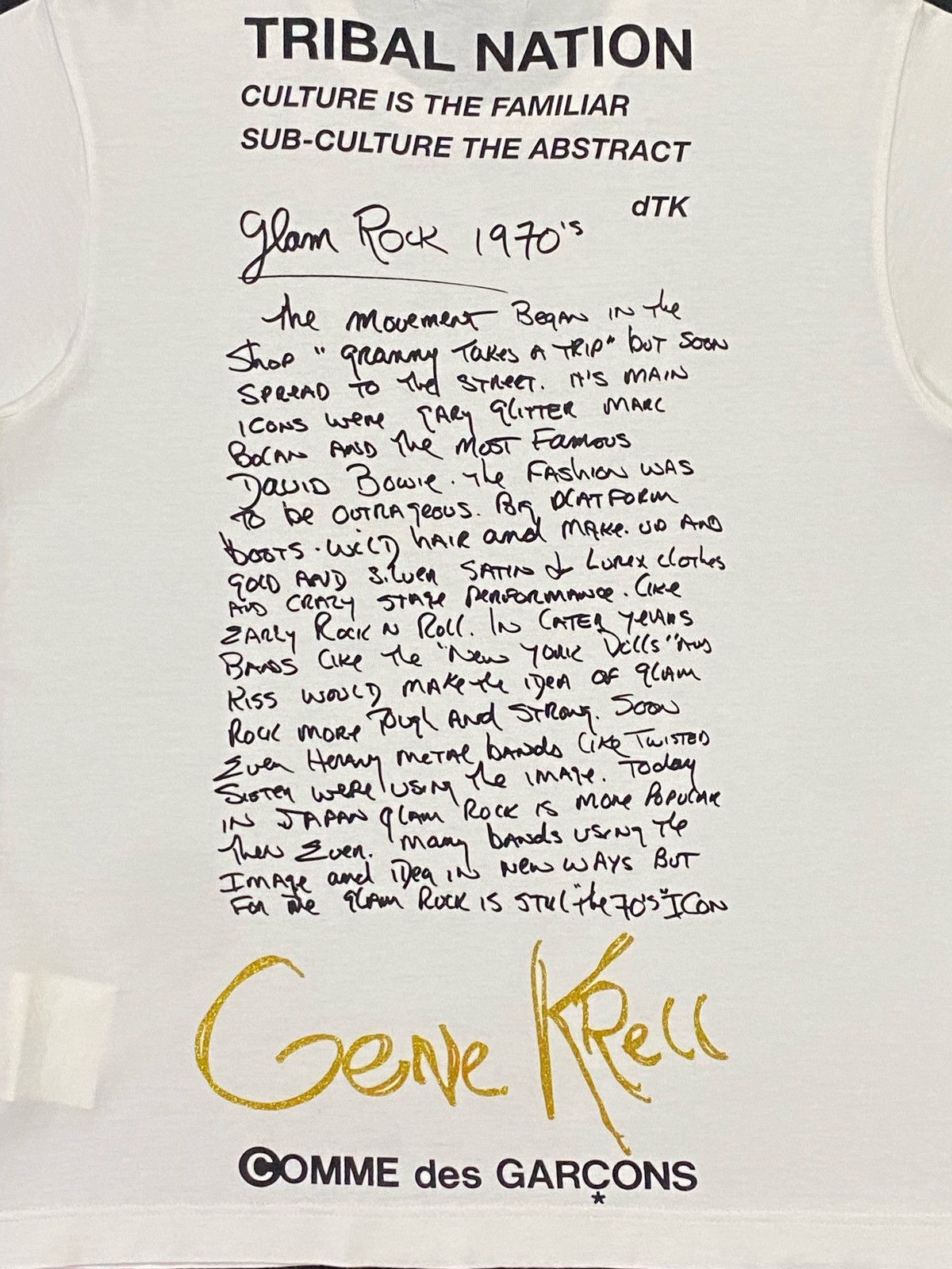 Comme des Garcons AD2002 Comme Des Garçons Gene Krece Glam Rock History Shirt Size US M / EU 48-50 / 2 - 13 Thumbnail