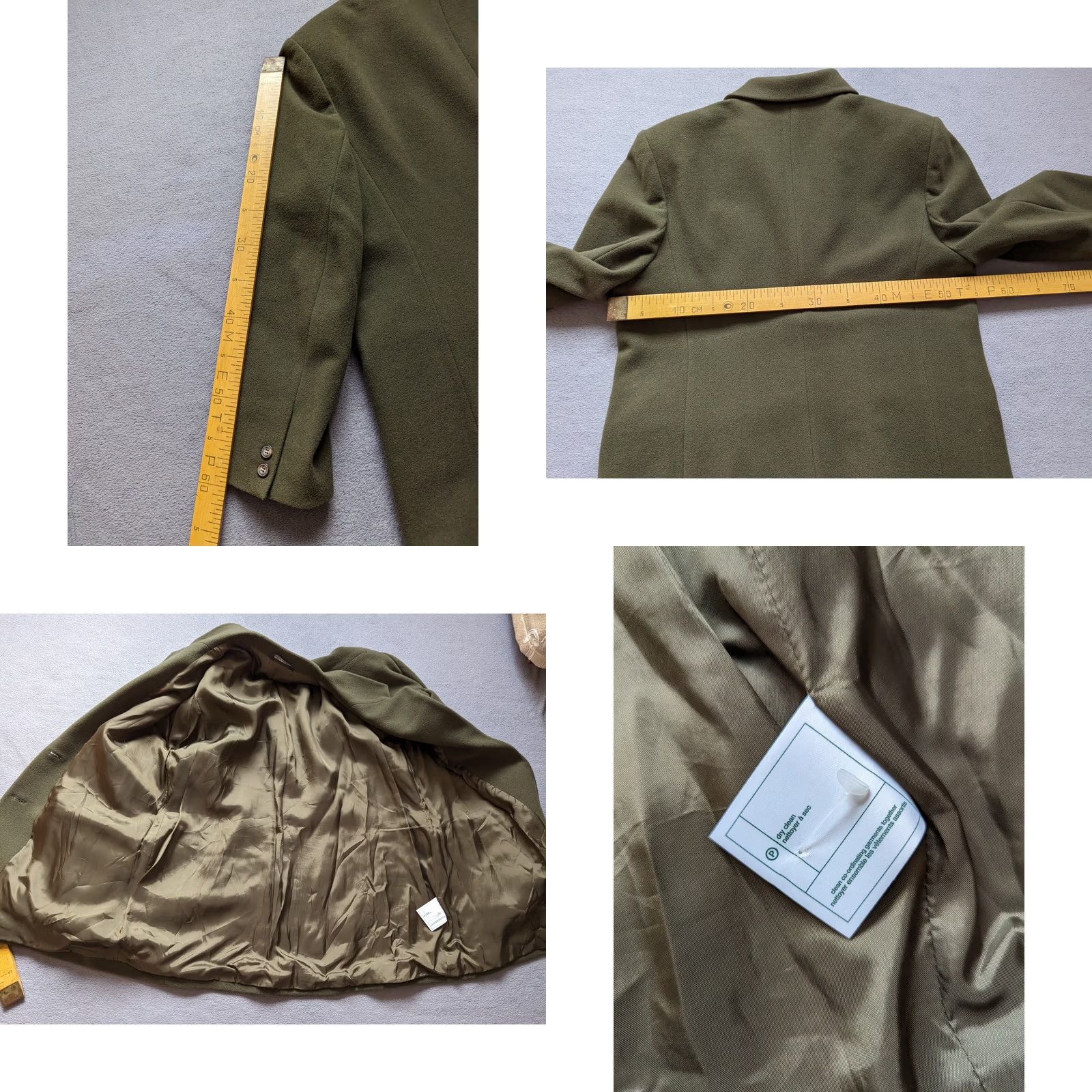 Laura Ashley VINTAGE Laura Ashley Coat Womens UK 18 Green Wool Size Size XXL / US 16-18 / IT 52-54 - 10 Thumbnail