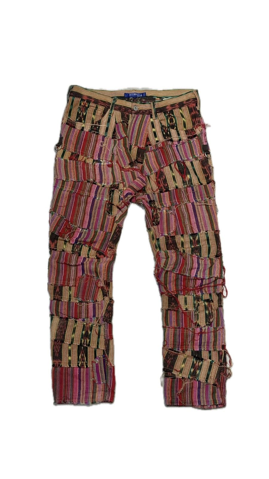 Junya Watanabe 2004 Junya Watanabe crazy patchwork navajo pants Size US 33 - 1 Thumbnail