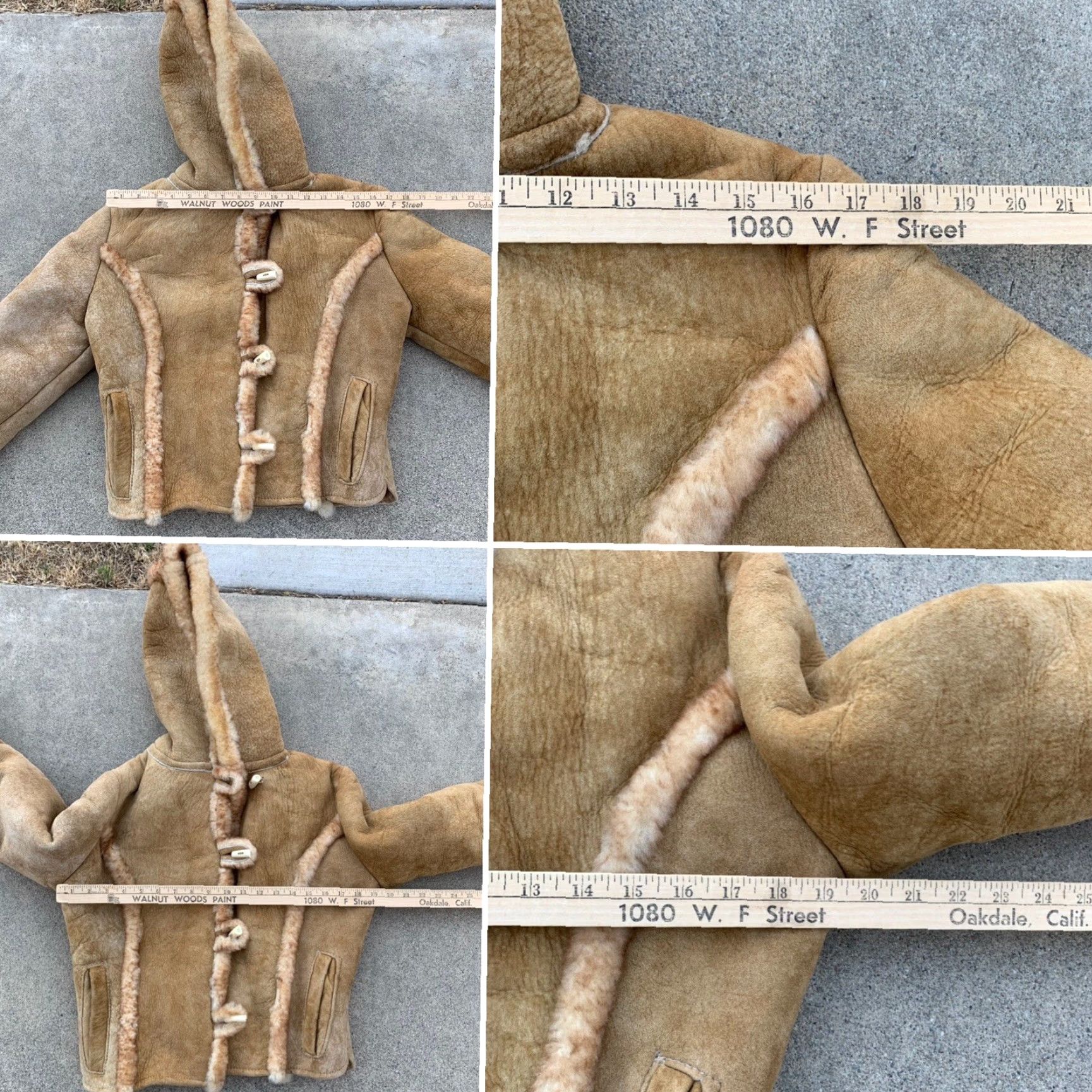 4SDESIGNS VINTAGE Northern Comfort Sheepskin Designs jacket Women S/M Brown Shearling Coat Button Long Sleeve See Pics Winter Fall 90s Designer Size S / US 4 / IT 40 - 7 Thumbnail